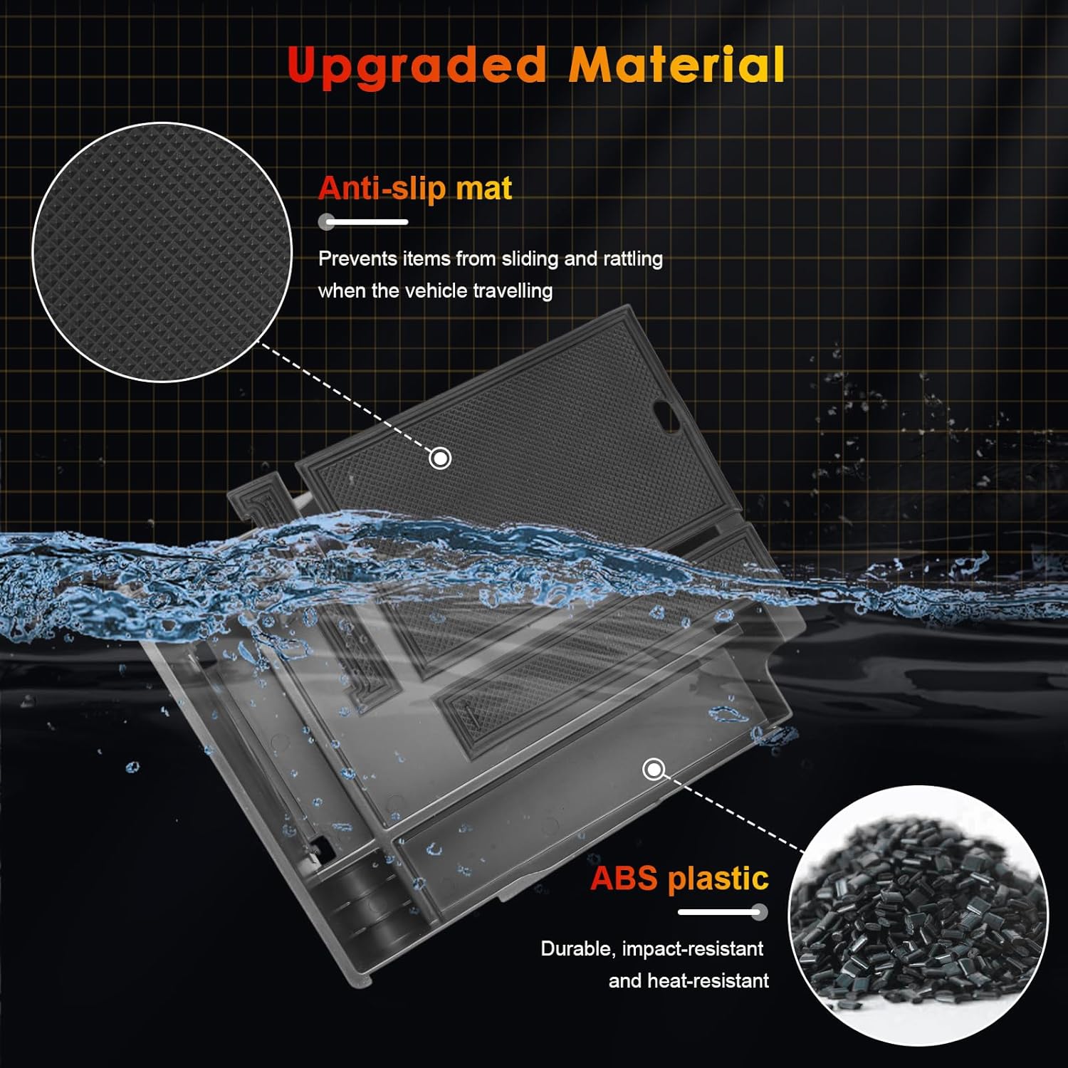 For Hyundai Palisade SE/SEL/XRT/Limited/Calligraphy Center Console Armrest Organizer Tray 2023 2024 2025