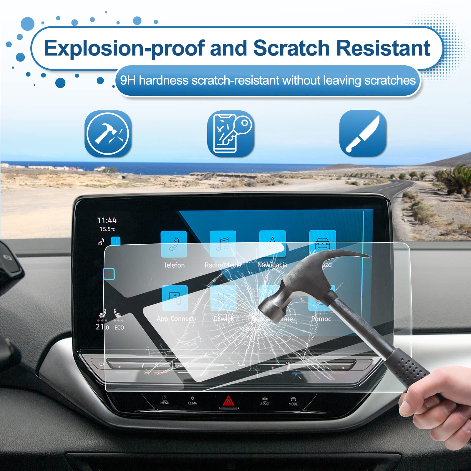 VW ID.3 ID.4 Screen Protector 2021+ - LFOTPP Car Accessories