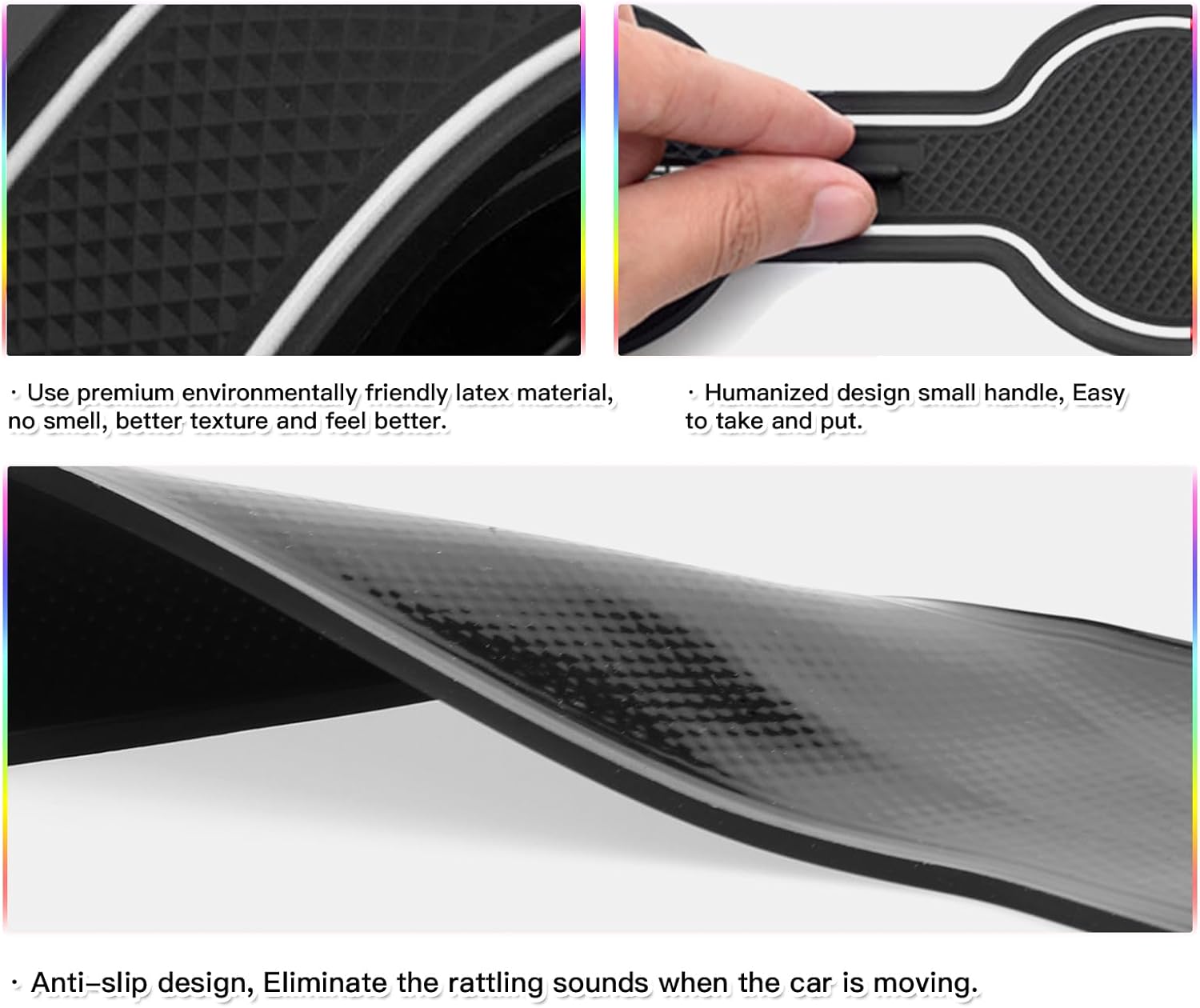 For Toyota Land Cruiser Door Compartment Cup Console Liners 2024 2025 2026