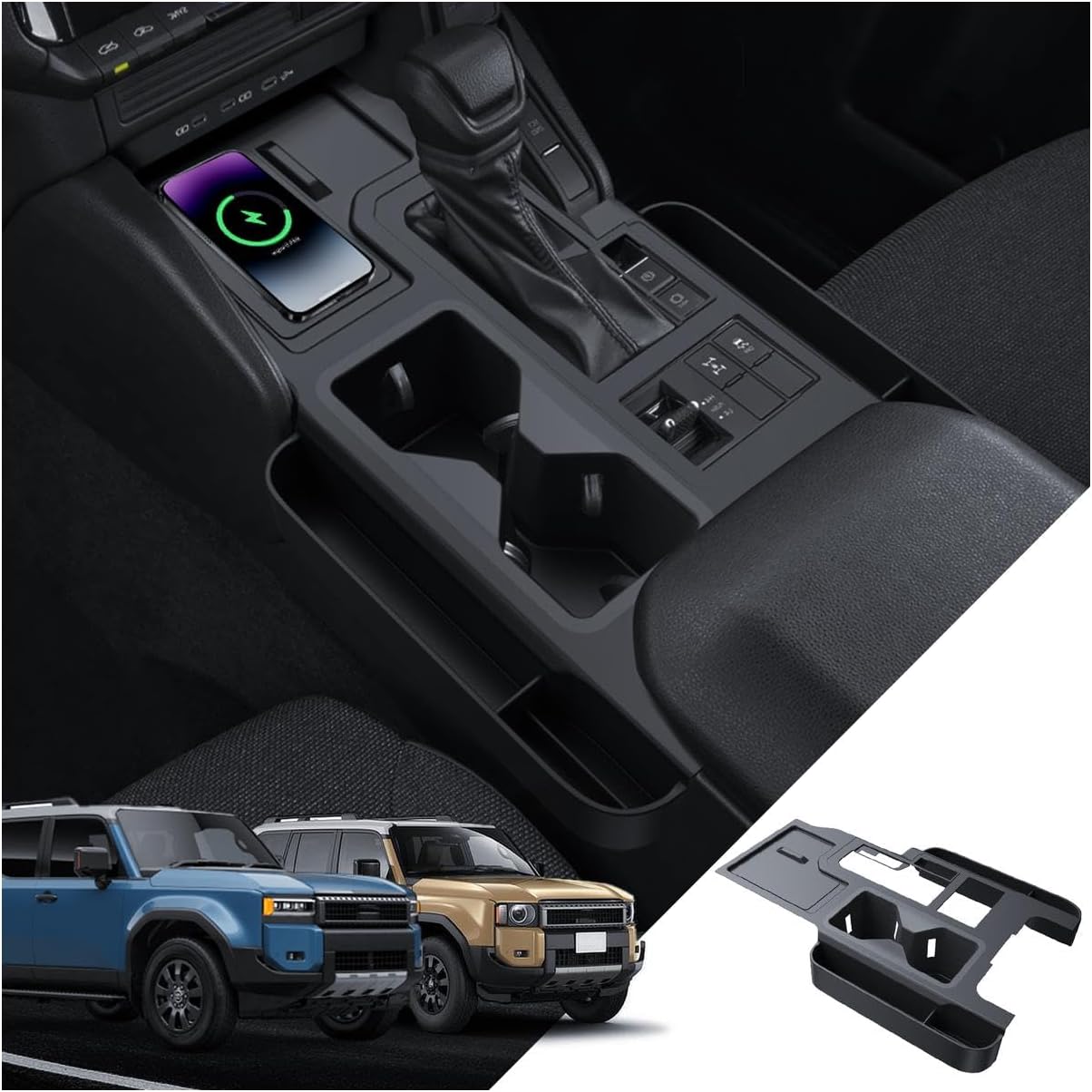 For Toyota Land Cruiser 250 Prado J250 LC250 Seat Gap Storage Box 2024 2025 2026