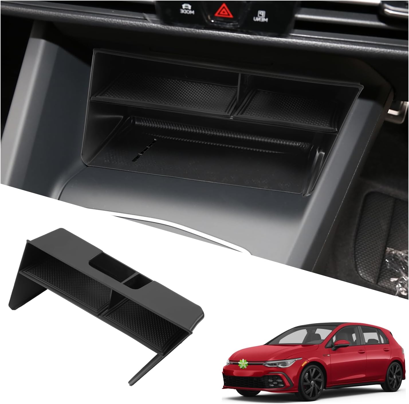 For VW Golf 8 MK8 8.5 GTI GTD GTE Center Console Organizer Tray 2020+