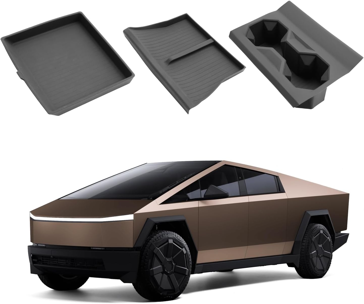 For Tesla Cybertruck Center Console Organizer 2024 2025+