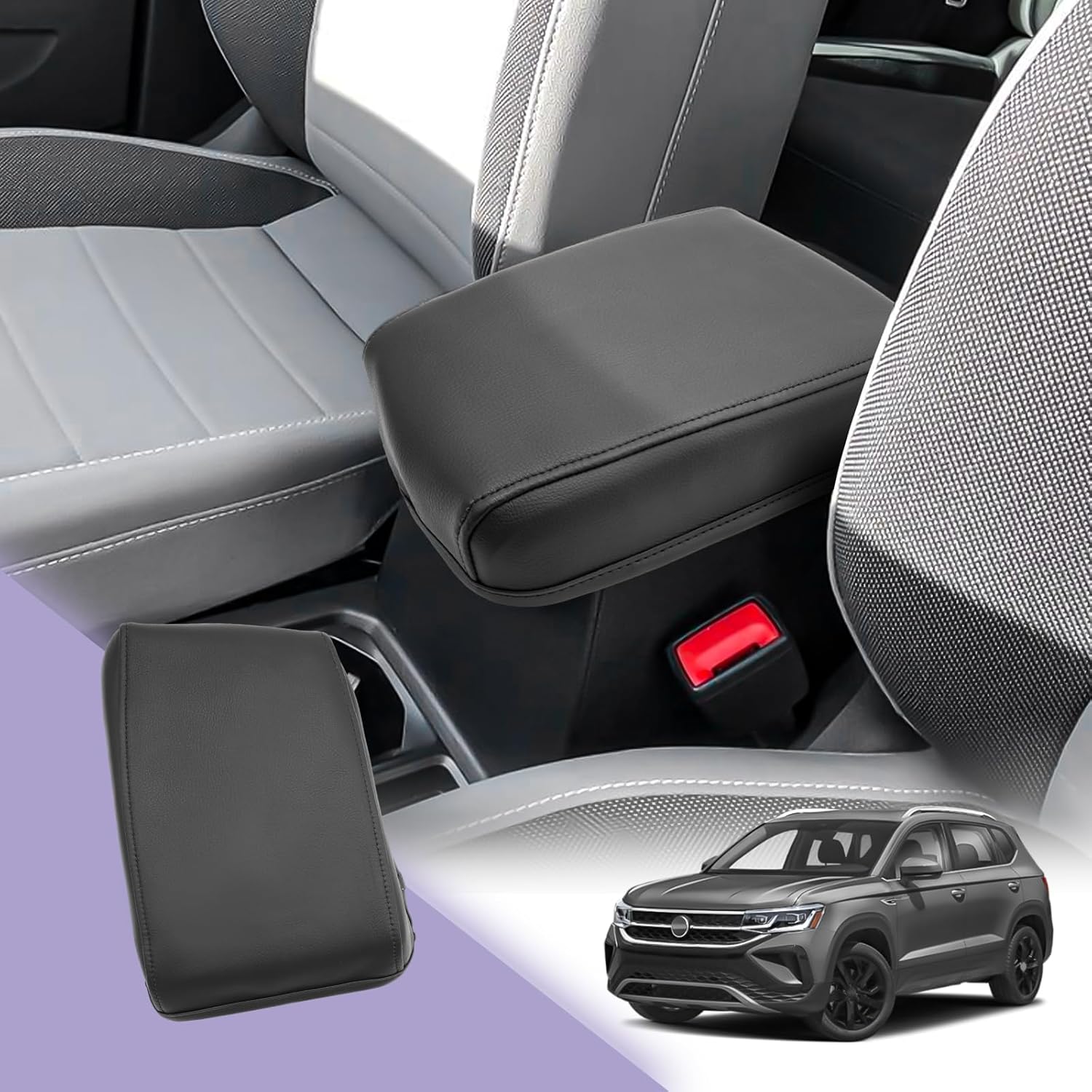 For Volkswagen Taos Center Console Armrest Cover 2022-2025