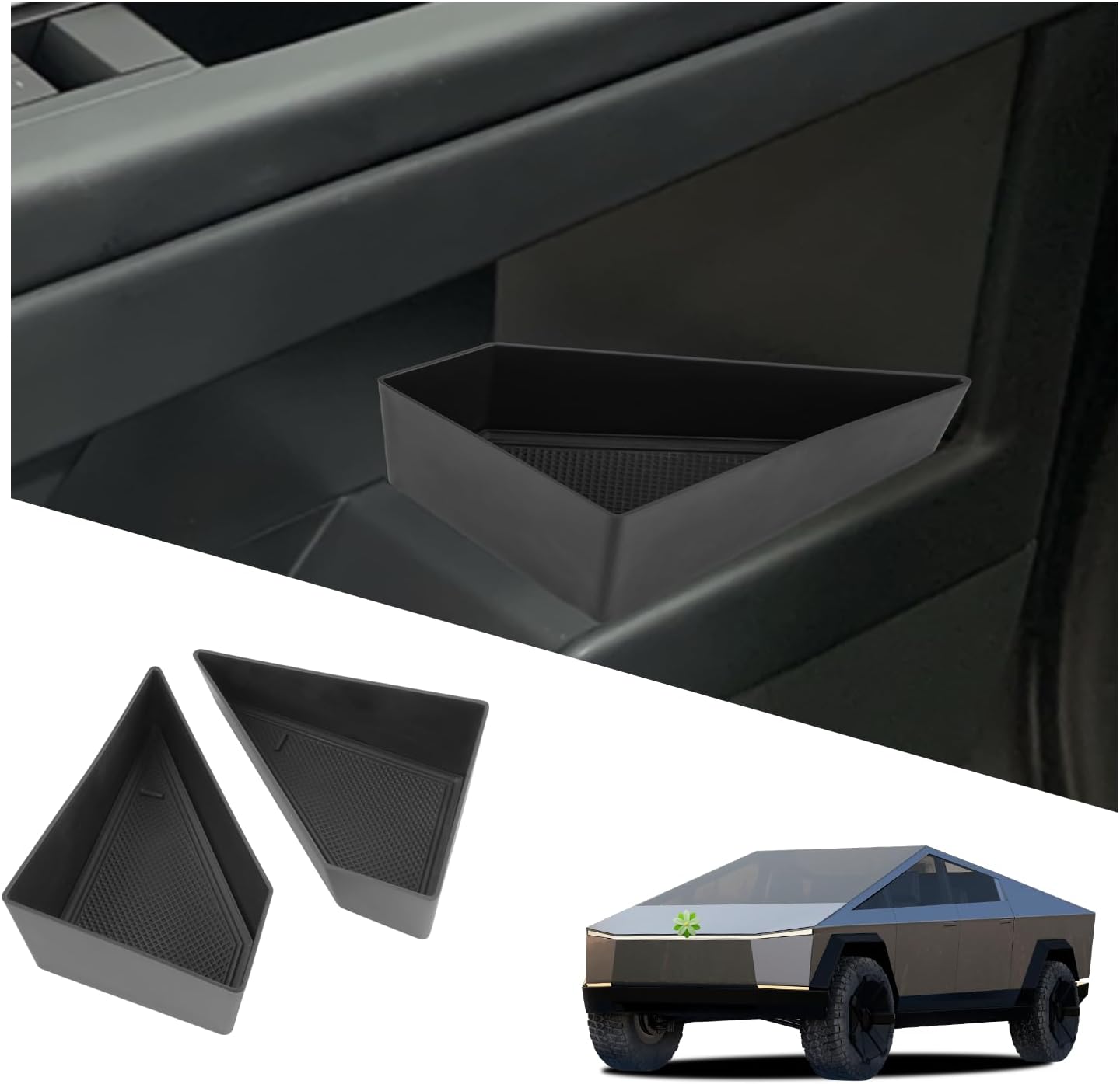 For Tesla Cybertruck Door Side Storage Tray 2024 2025+