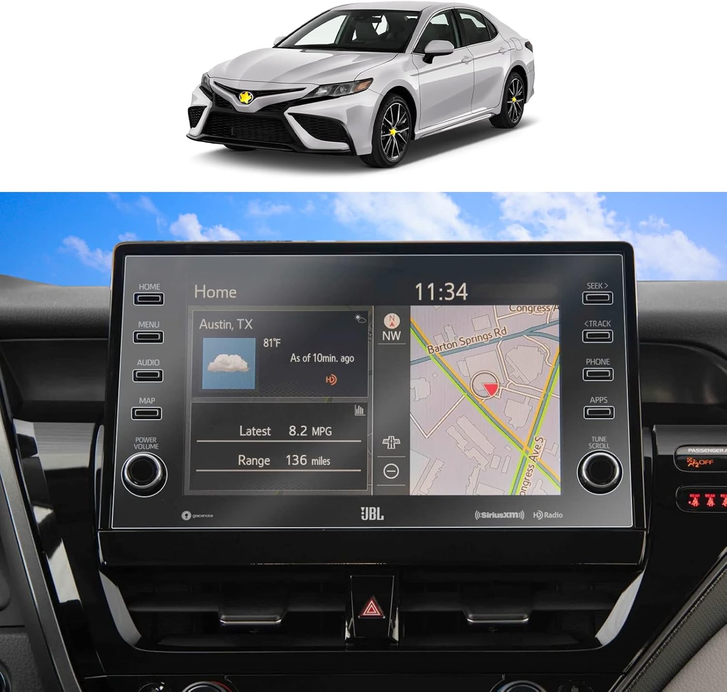 For Toyota Camry Screen Protector 2021+
