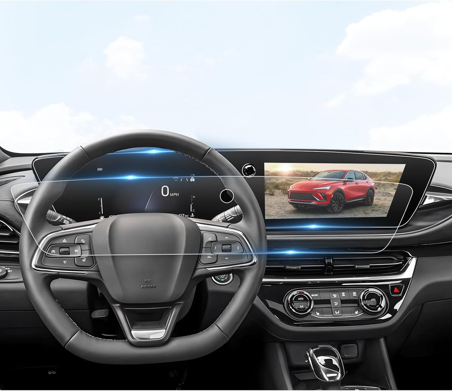 For Buick Envista Preferred/Sport Touring/Avenir 11" Navigation & 8"Dashboard Display Screen Protector 2024 2025