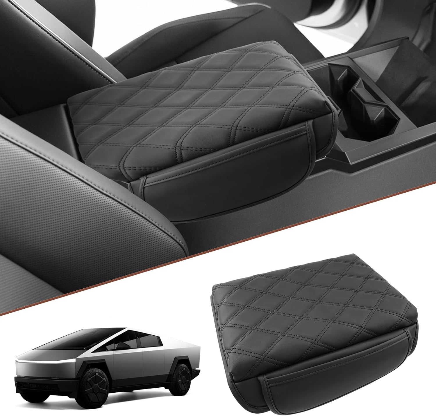 For Tesla Cybertruck Center Console Armrest Cover 2024 2025+