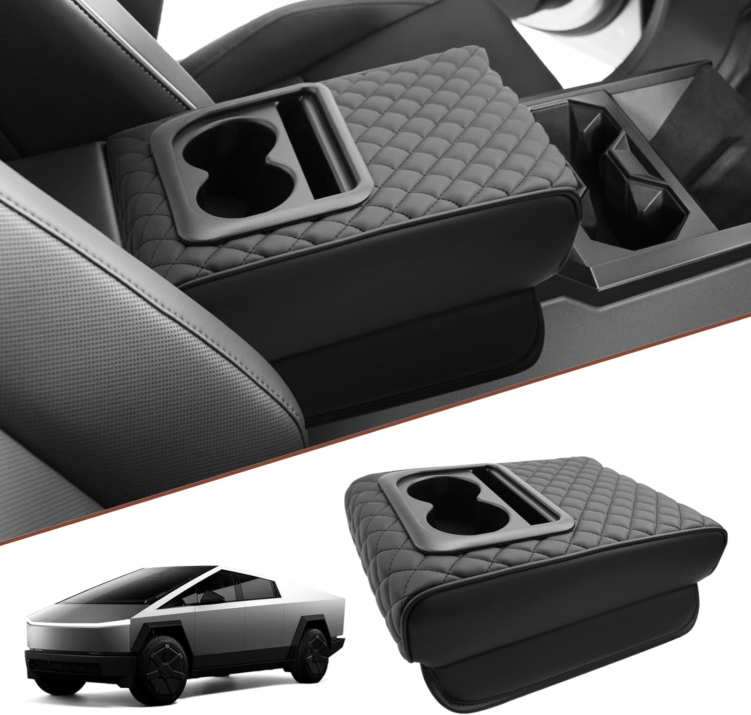 For Tesla Cybertruck Center Console Armrest Cover 2024 2025+