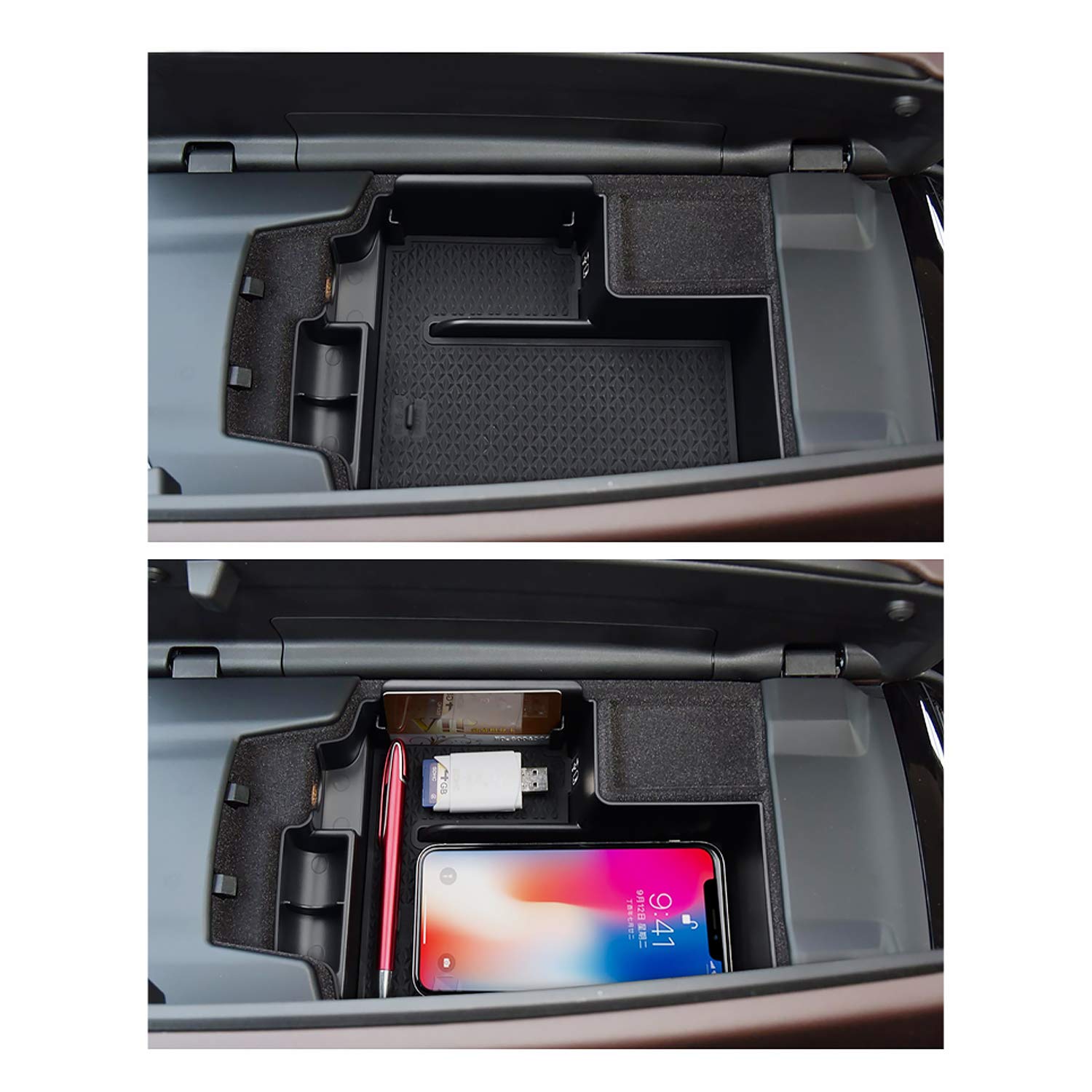 BMW 5 Series G30 G31 Center Armrest Storage Tray 2017+ - LFOTPP Car Accessories