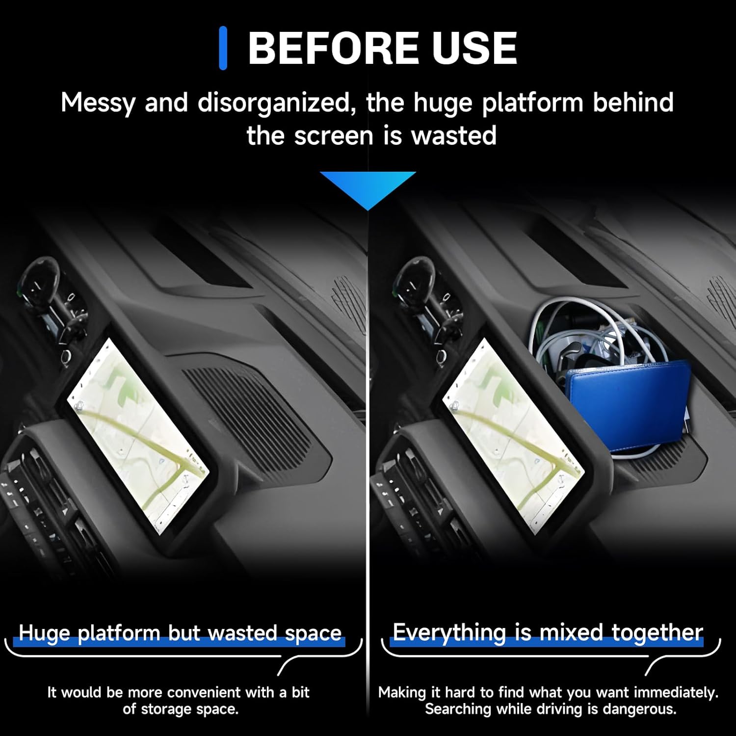 For Toyota Land Cruiser Screen Back Organizer 2024 2025 2026