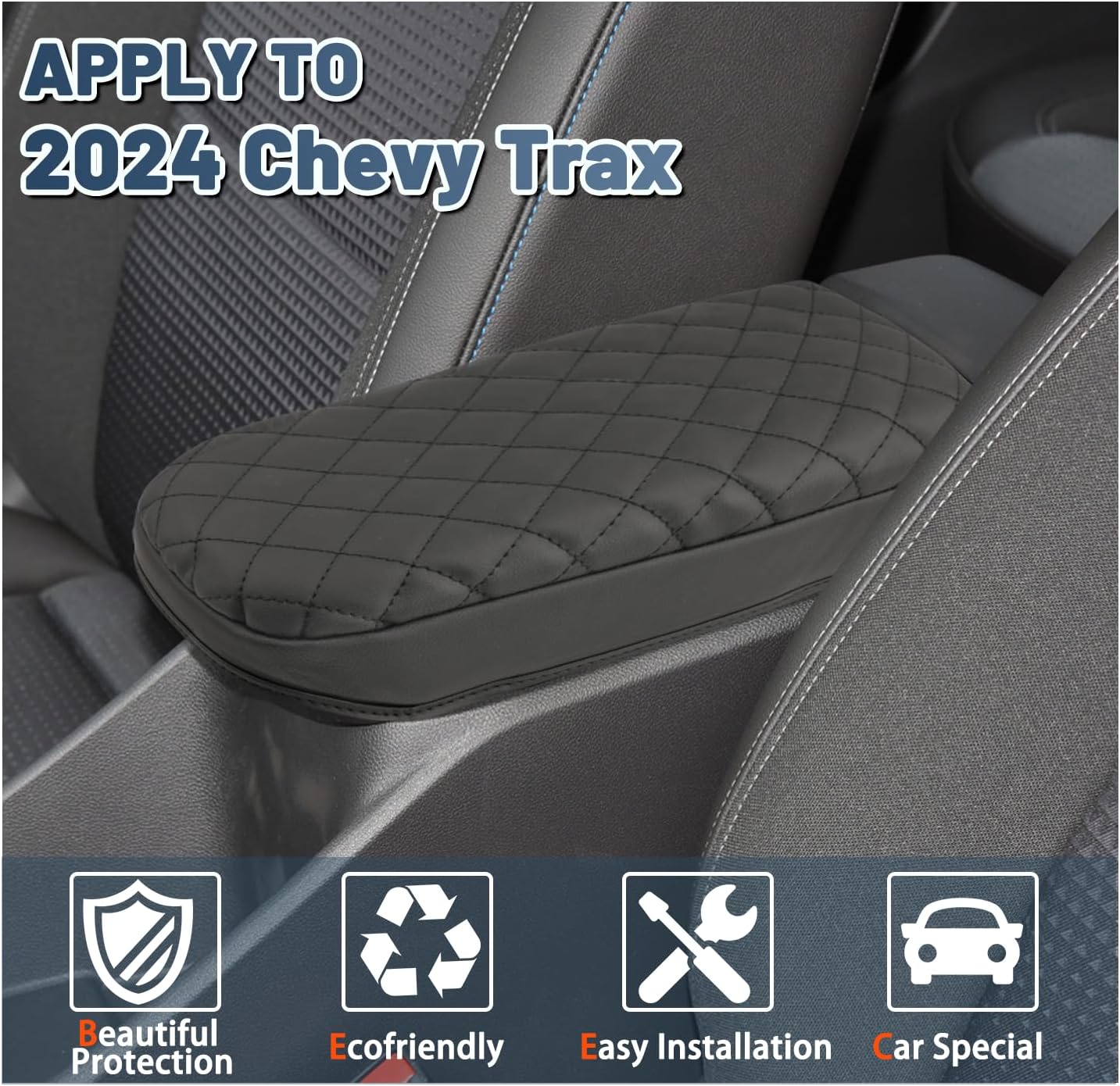 For Chevy Trax(LS, 1RS, LT, 2RS, ACTIV) Center Console Armrest Cover 2024-2025+