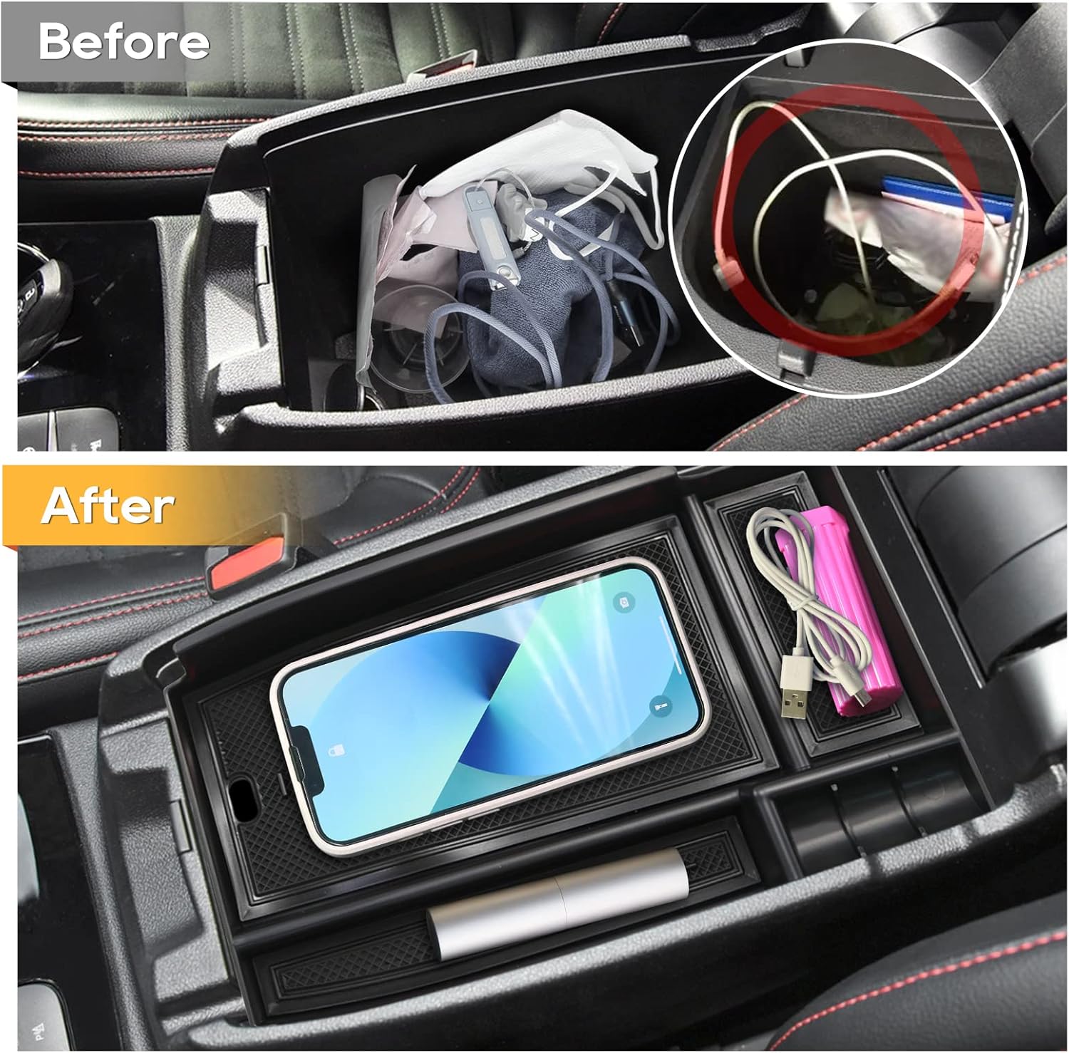 Ablagefach für die Mittelarmlehne des Ford Bronco Sport CX430 ab 2021