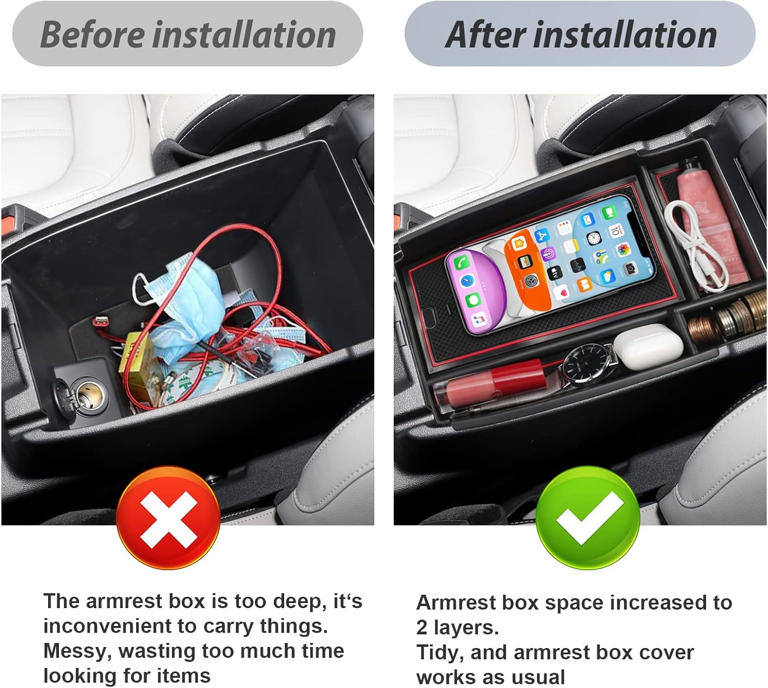 Ablagefach für die Mittelarmlehne des Ford Bronco Sport CX430 ab 2021