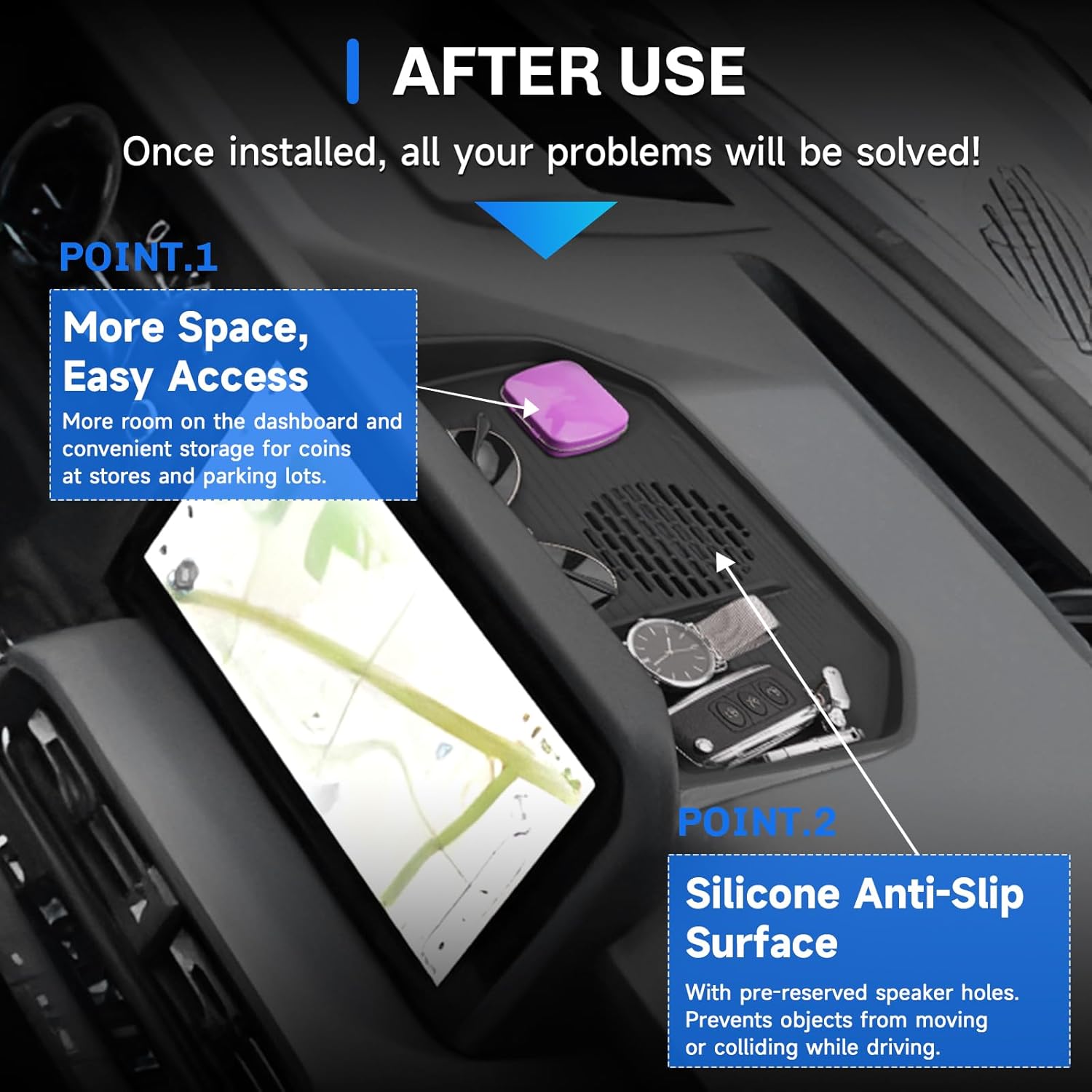 For Toyota Land Cruiser Screen Back Organizer 2024 2025 2026