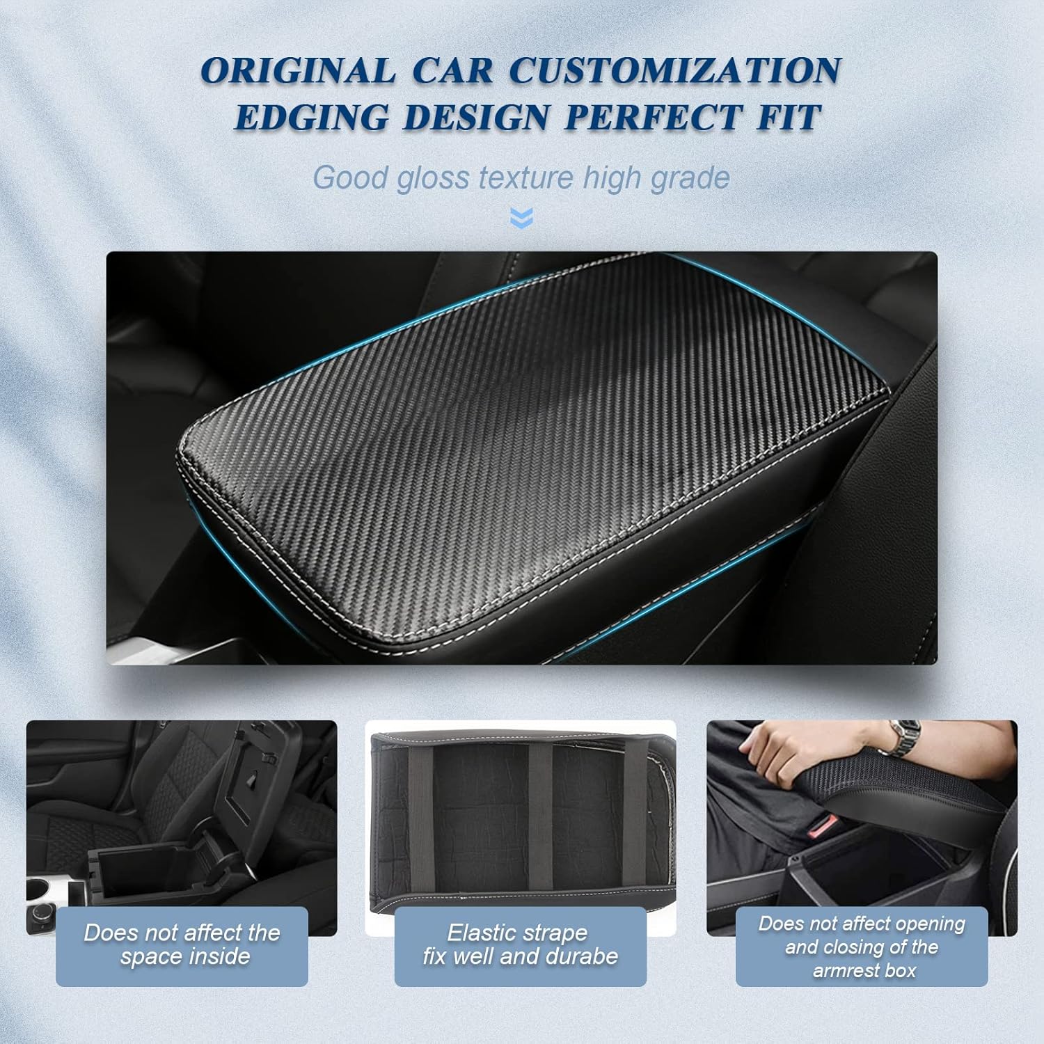 For Chevy Blazer Center Console Armrest Cover 2019-2025+