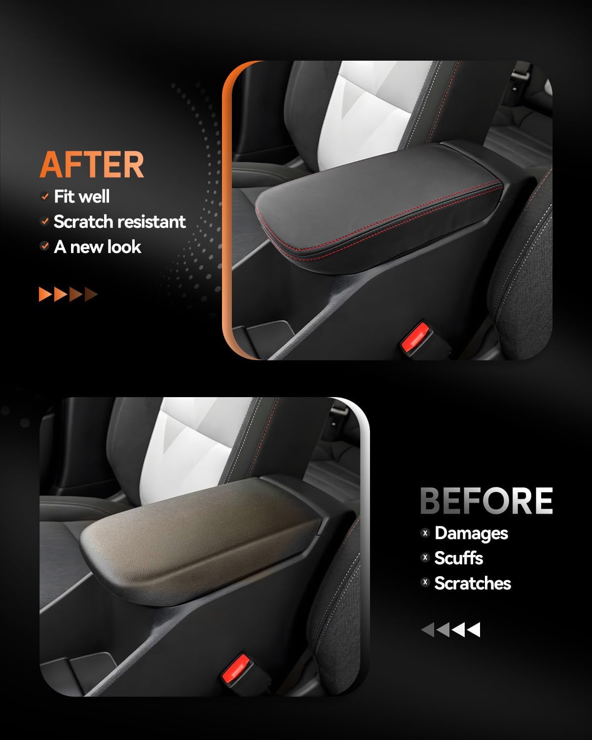 For Chevy Trax(LS, 1RS, LT, 2RS, ACTIV) Center Console Armrest Cover 2024-2025+