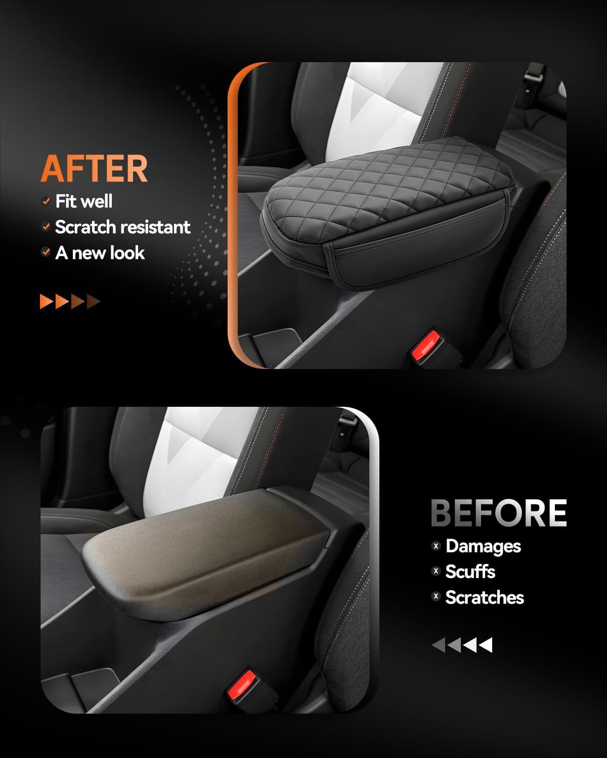 For Chevy Trax(LS, 1RS, LT, 2RS, ACTIV) Center Console Armrest Cover 2024-2025+