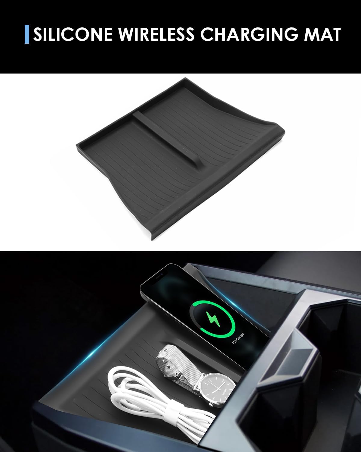For Tesla Cybertruck Center Console Organizer 2024 2025+
