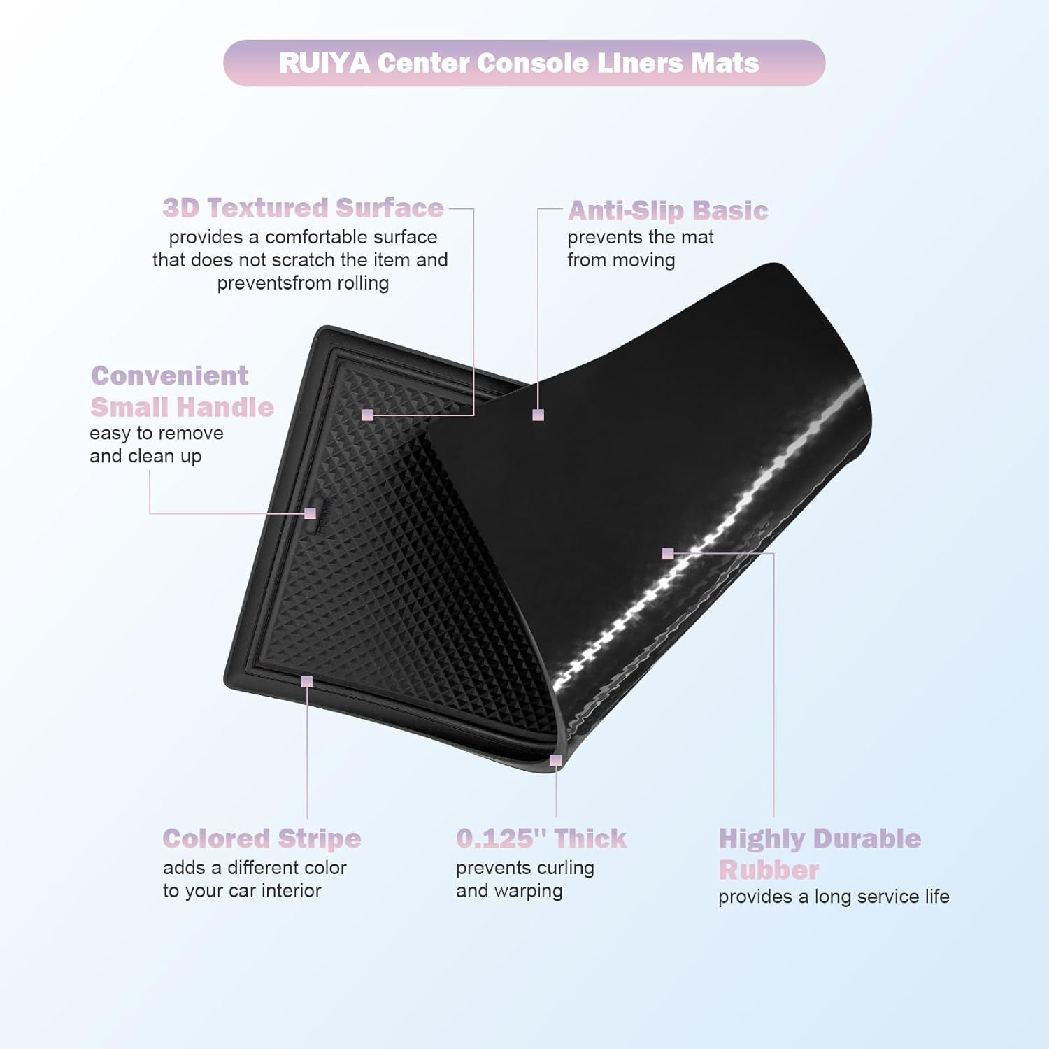 For Hyundai Palisade SE/SEL/XRT/Limited/Calligraphy Center Console Liners Mats 2023 2024 2025