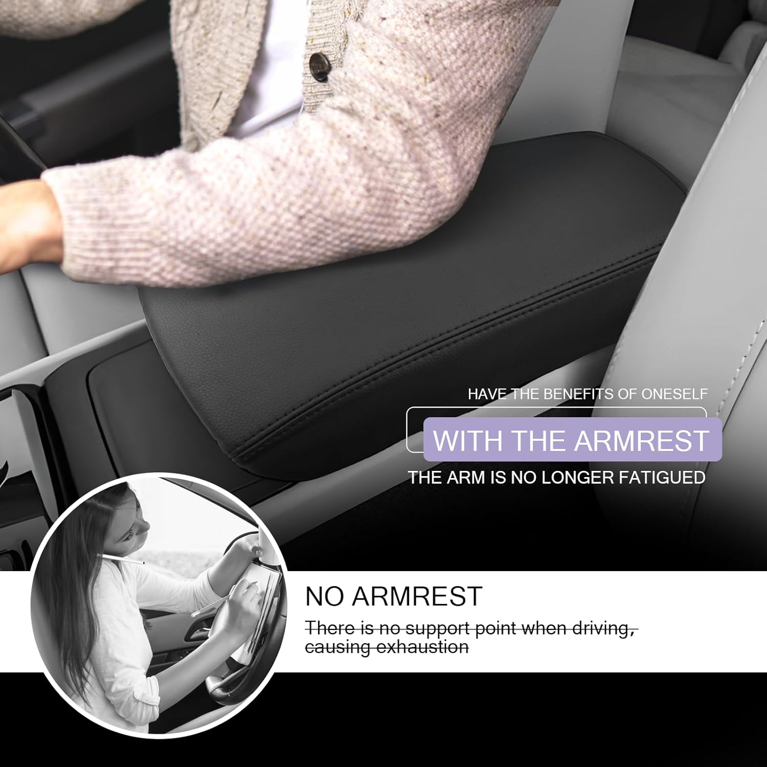 For Volvo XC40 Center Console Armrest Cover 2019-2024 2025+