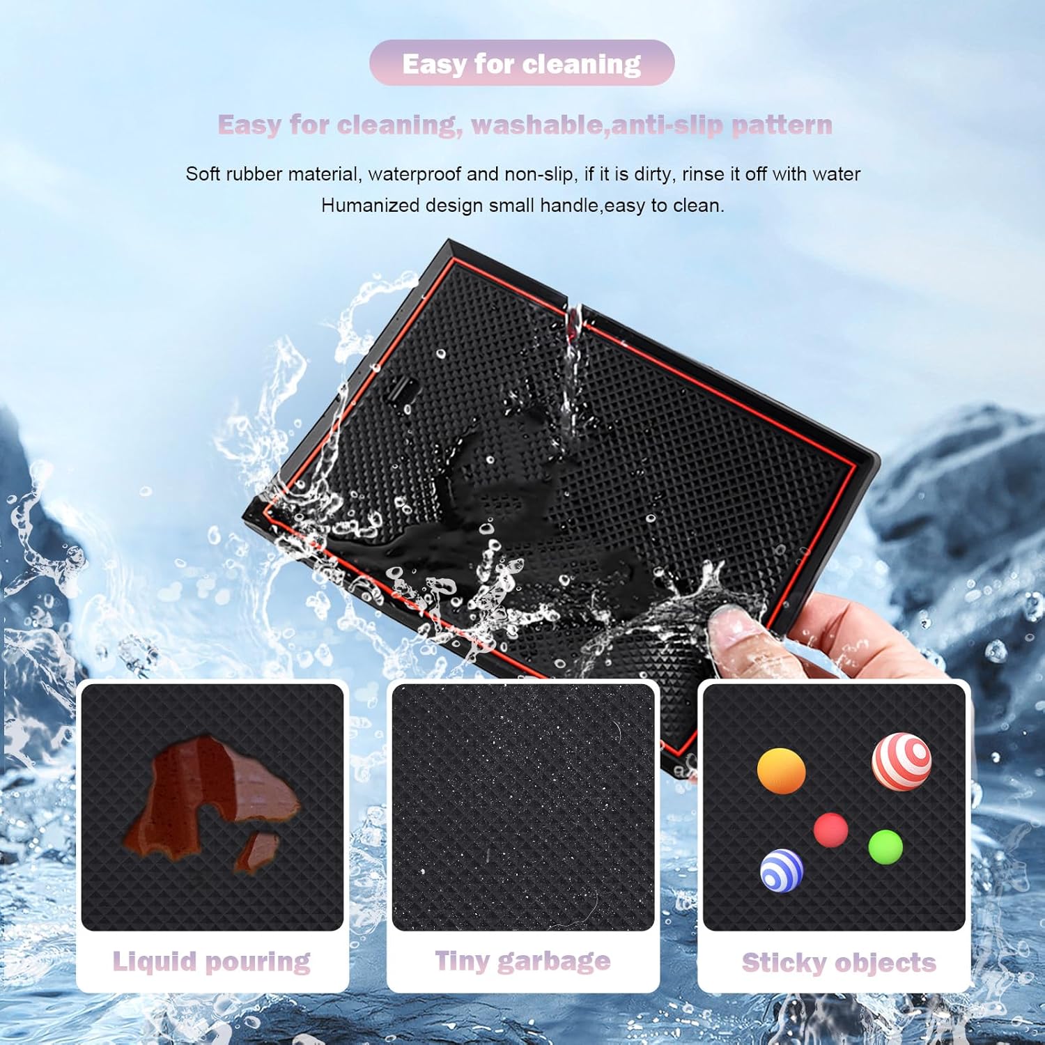 For Hyundai Palisade SE/SEL/XRT/Limited/Calligraphy Center Console Liners Mats 2026+