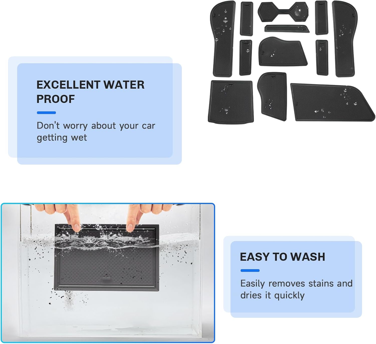 For Volkswagen Taos Door Slot Mats 2022-2025