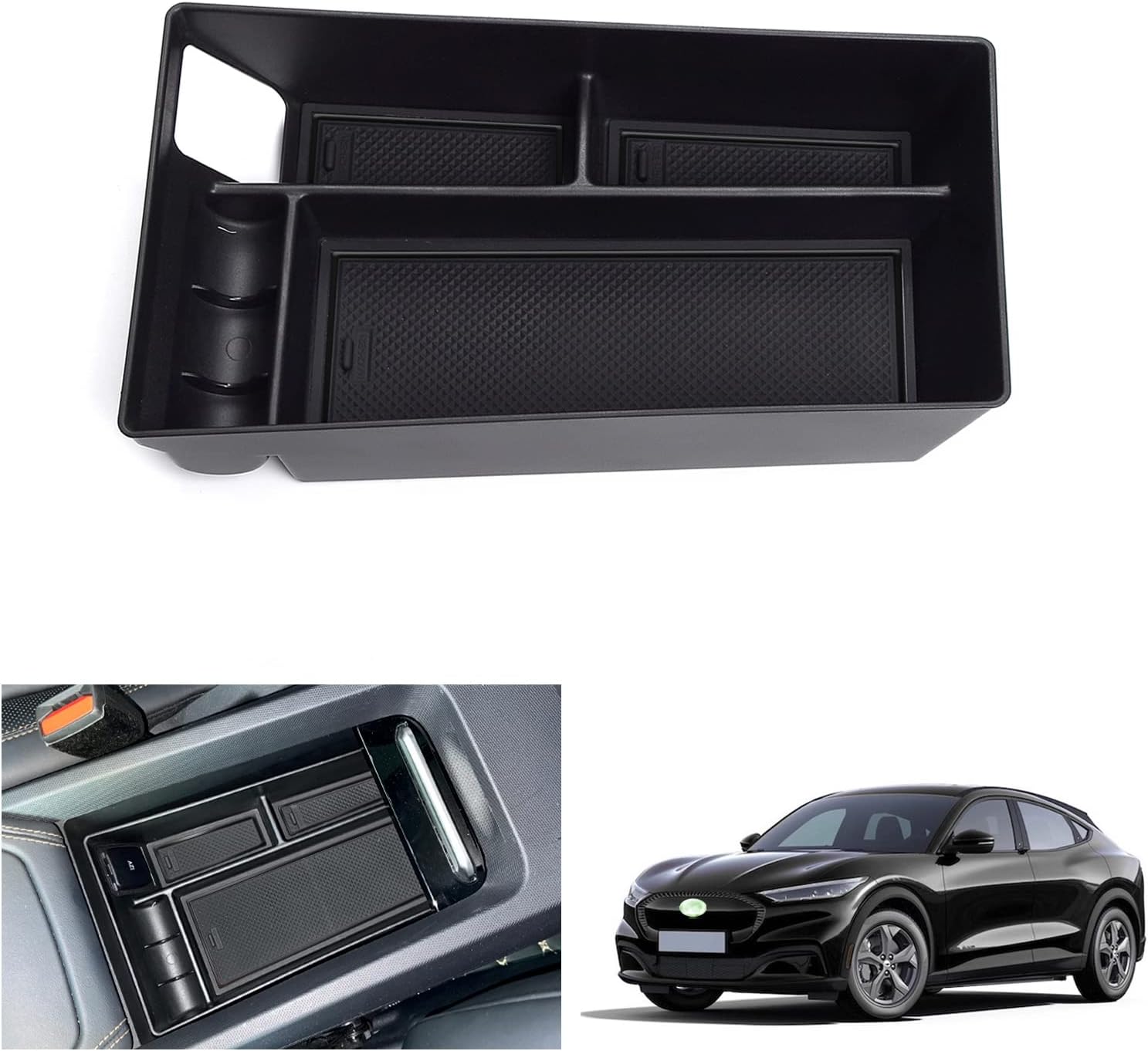 For Ford Mustang Mach-E Center Armrest Storage Tray 2021+