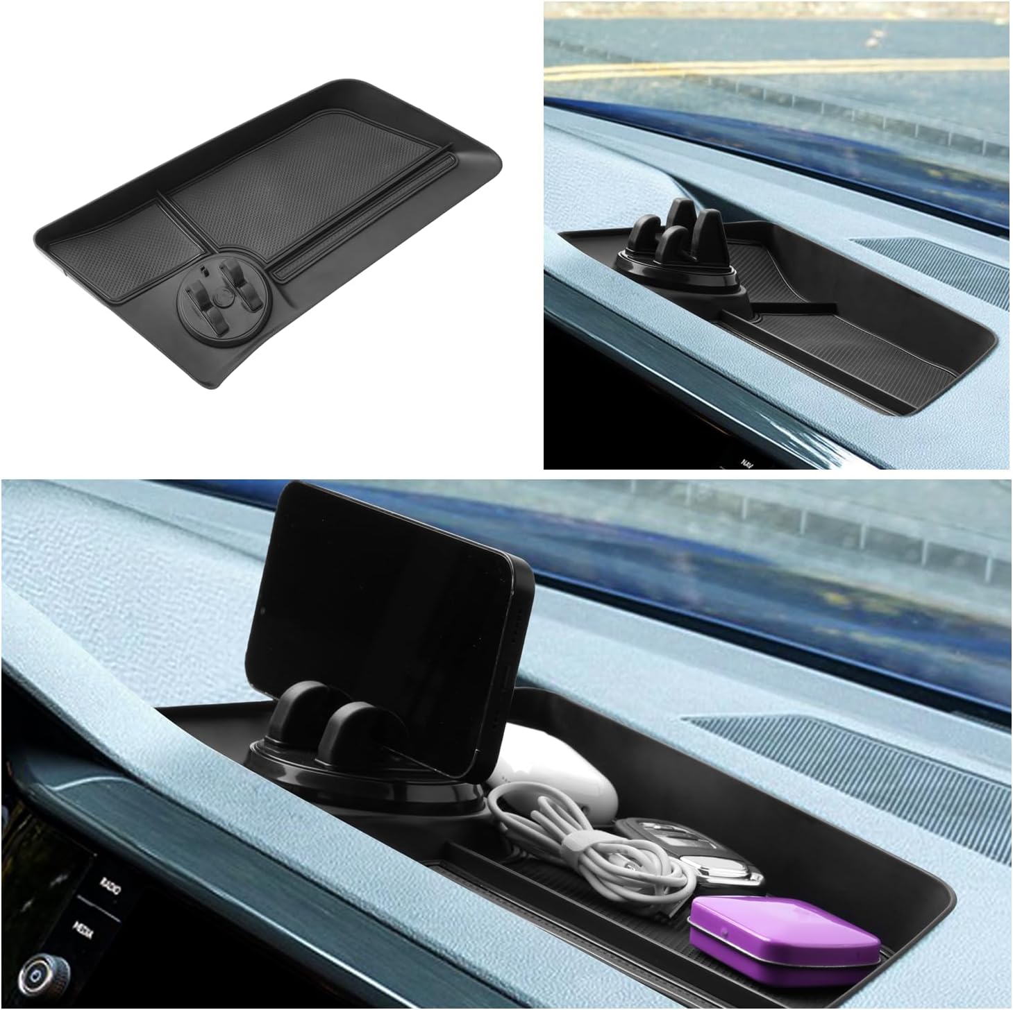 For VW Taos (S/SE/SEL) Behind Screen Organizer 2021+