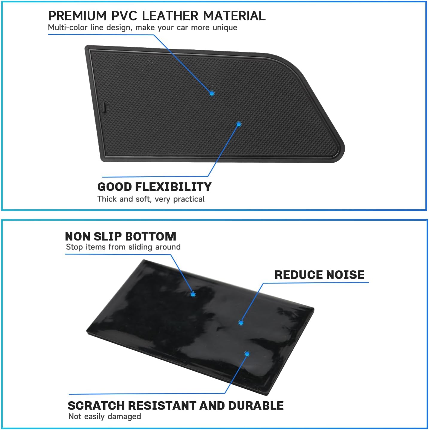 For Volkswagen Taos Door Slot Mats 2022-2025