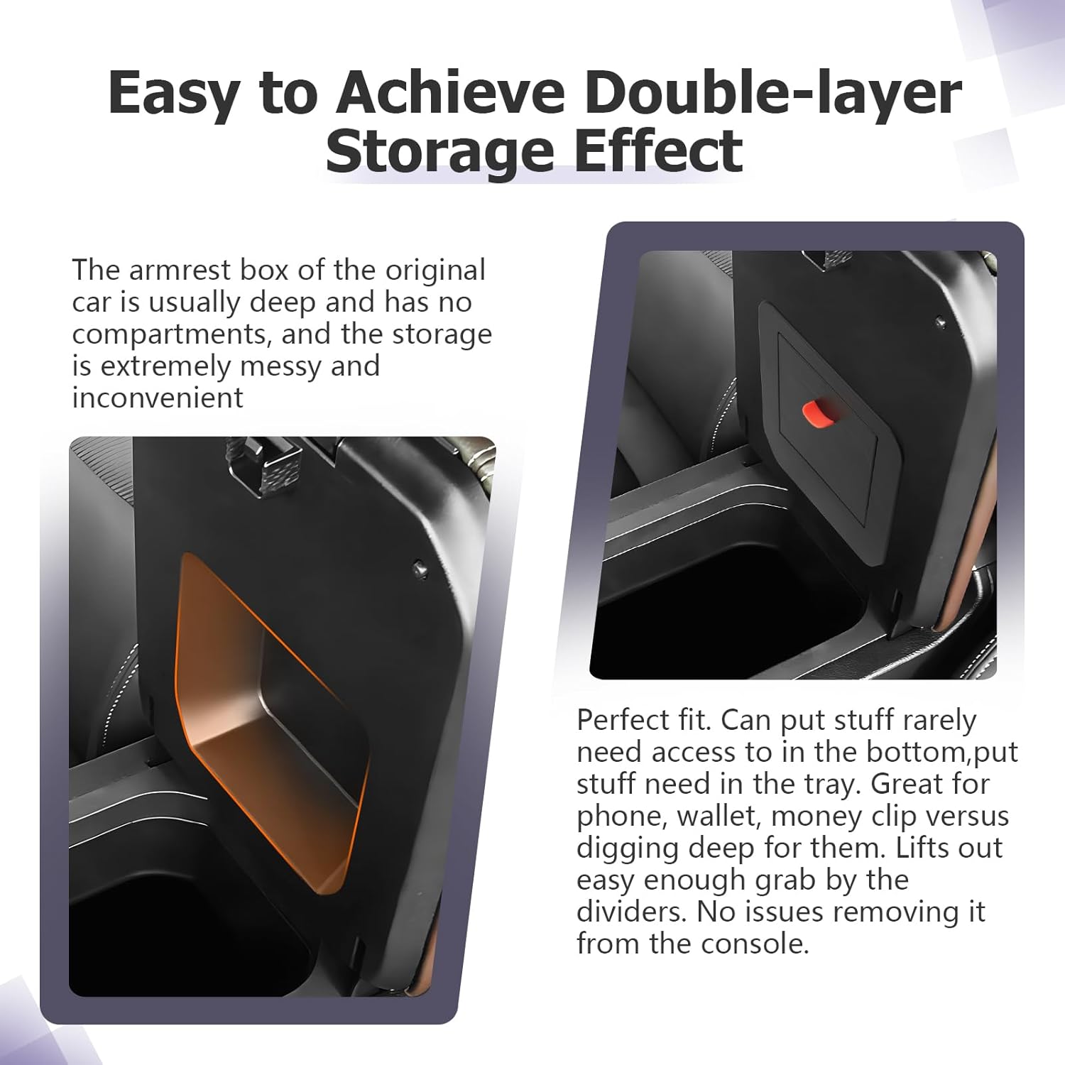 For Toyota Land Cruiser LC250 Prado J250 Center Armrest Organizer 2024 2025 2026