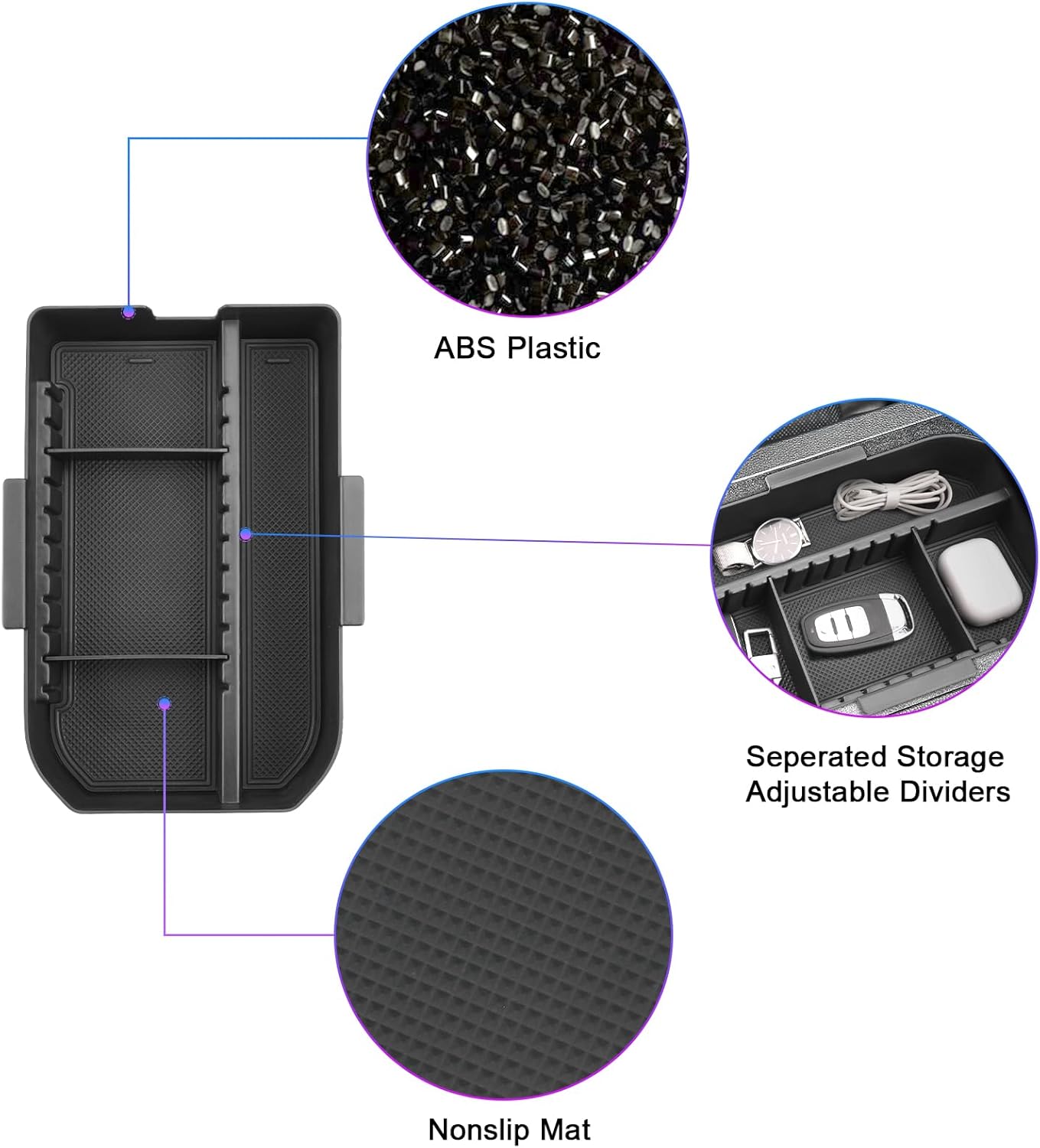 For Toyota Land Cruiser LC250 Prado J250 Center Armrest Organizer 2024 2025 2026