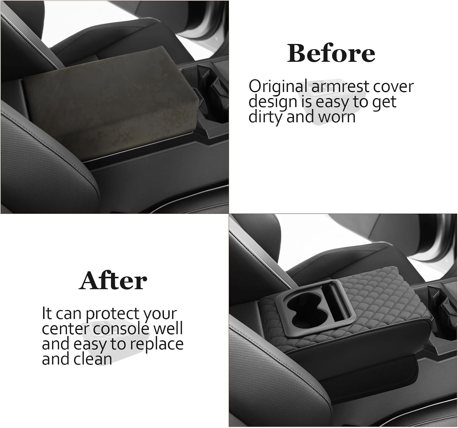 For Tesla Cybertruck Center Console Armrest Cover 2024 2025+