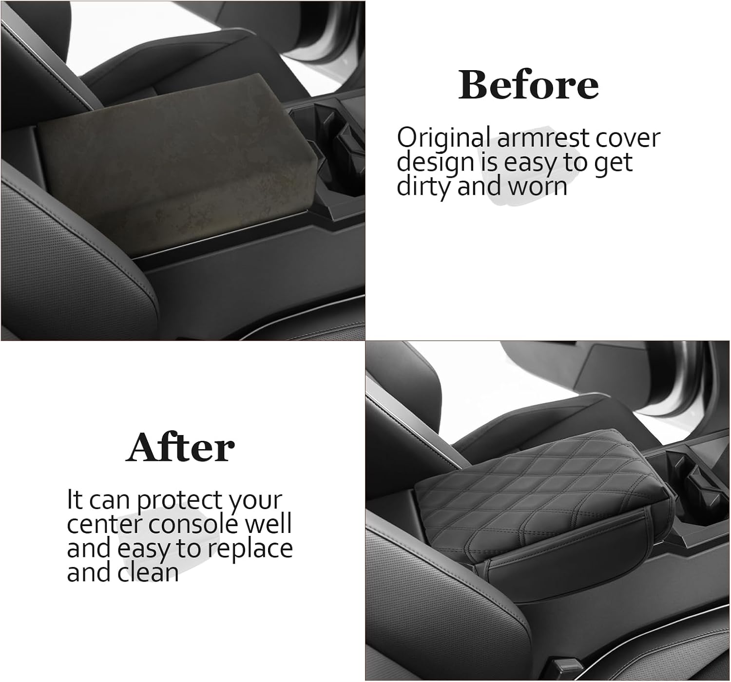 For Tesla Cybertruck Center Console Armrest Cover 2024 2025+