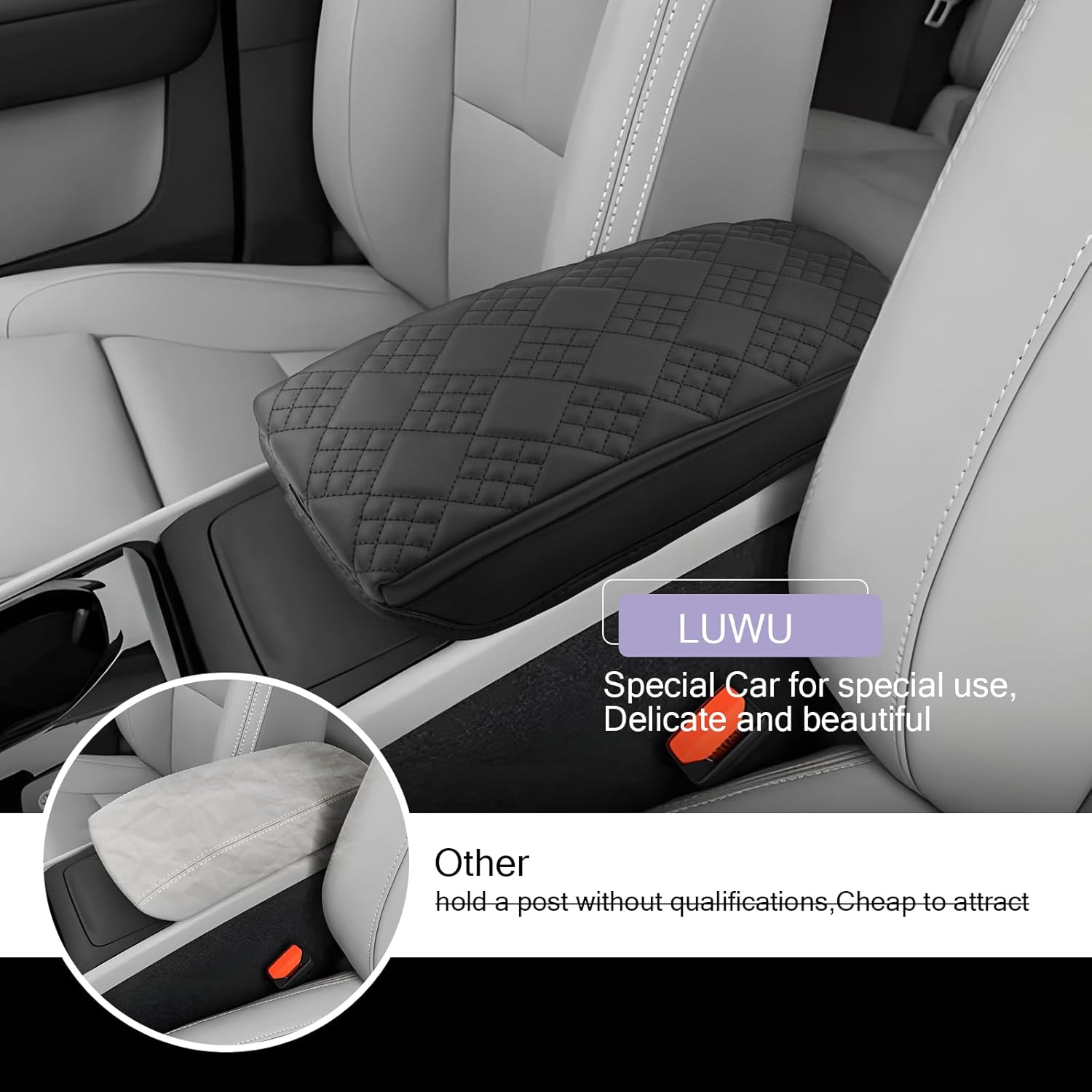 For Volvo XC40 Center Console Armrest Cover 2019-2024 2025+