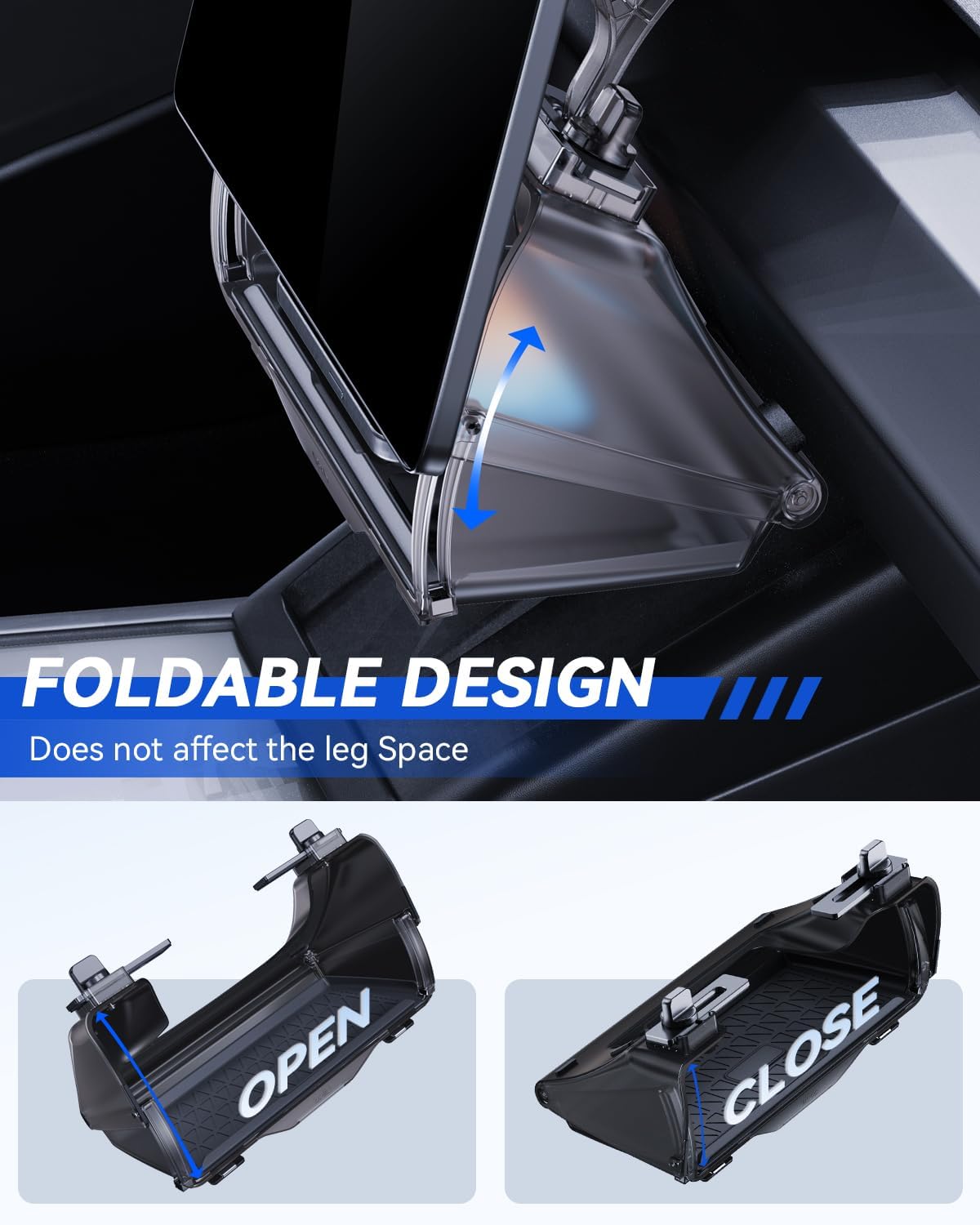 For Tesla Cybertruck Center Under Screen Storage Box 2024 2025+