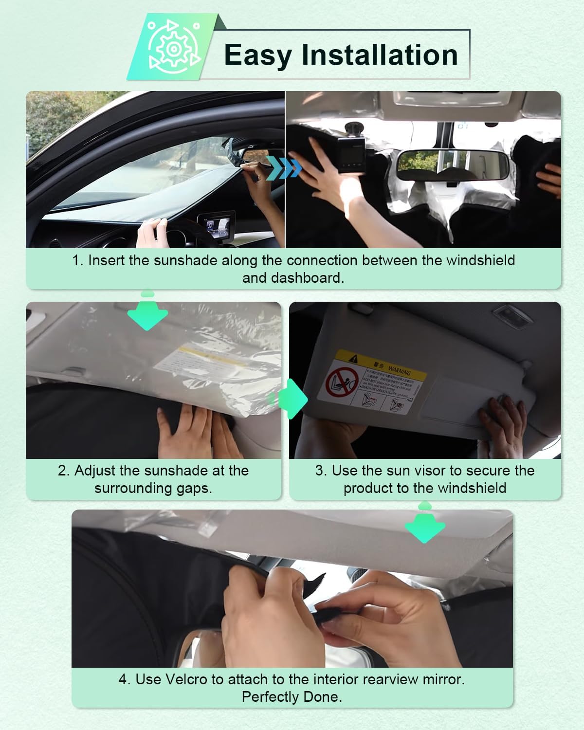 For Suzuki Altrapan Lapin HE33S Foldable Windshield Sunshade 2015+