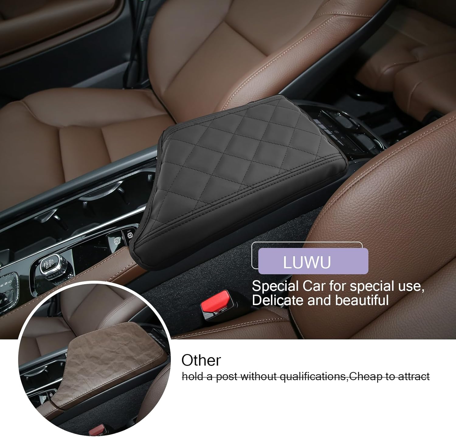 For Volvo XC90 Center Console Armrest Cover 2016-2024 2025