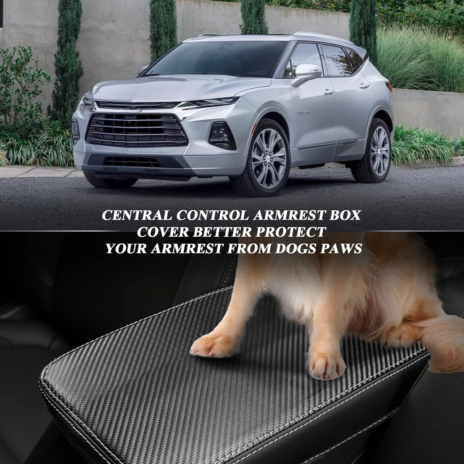 For Chevy Blazer Center Console Armrest Cover 2019-2025+