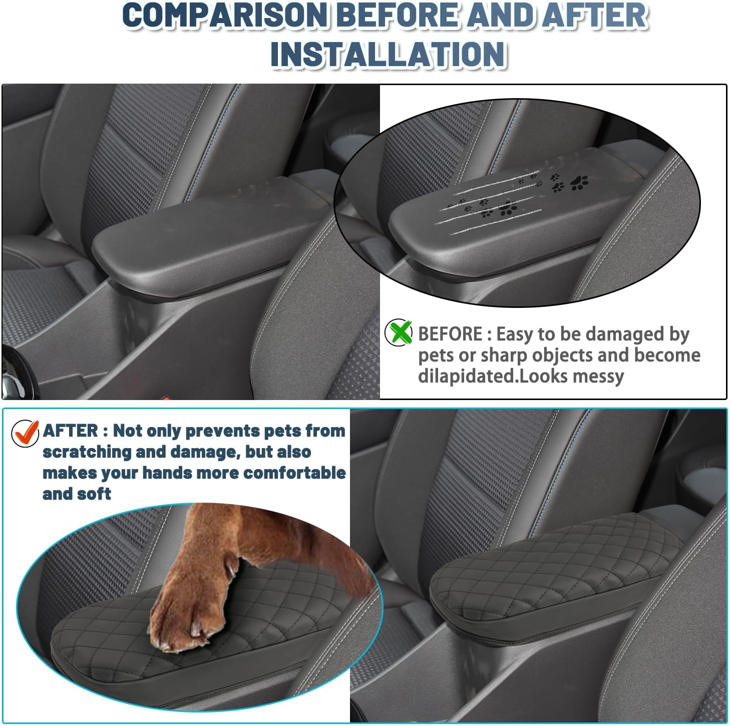 For Chevy Trax(LS, 1RS, LT, 2RS, ACTIV) Center Console Armrest Cover 2024-2025+