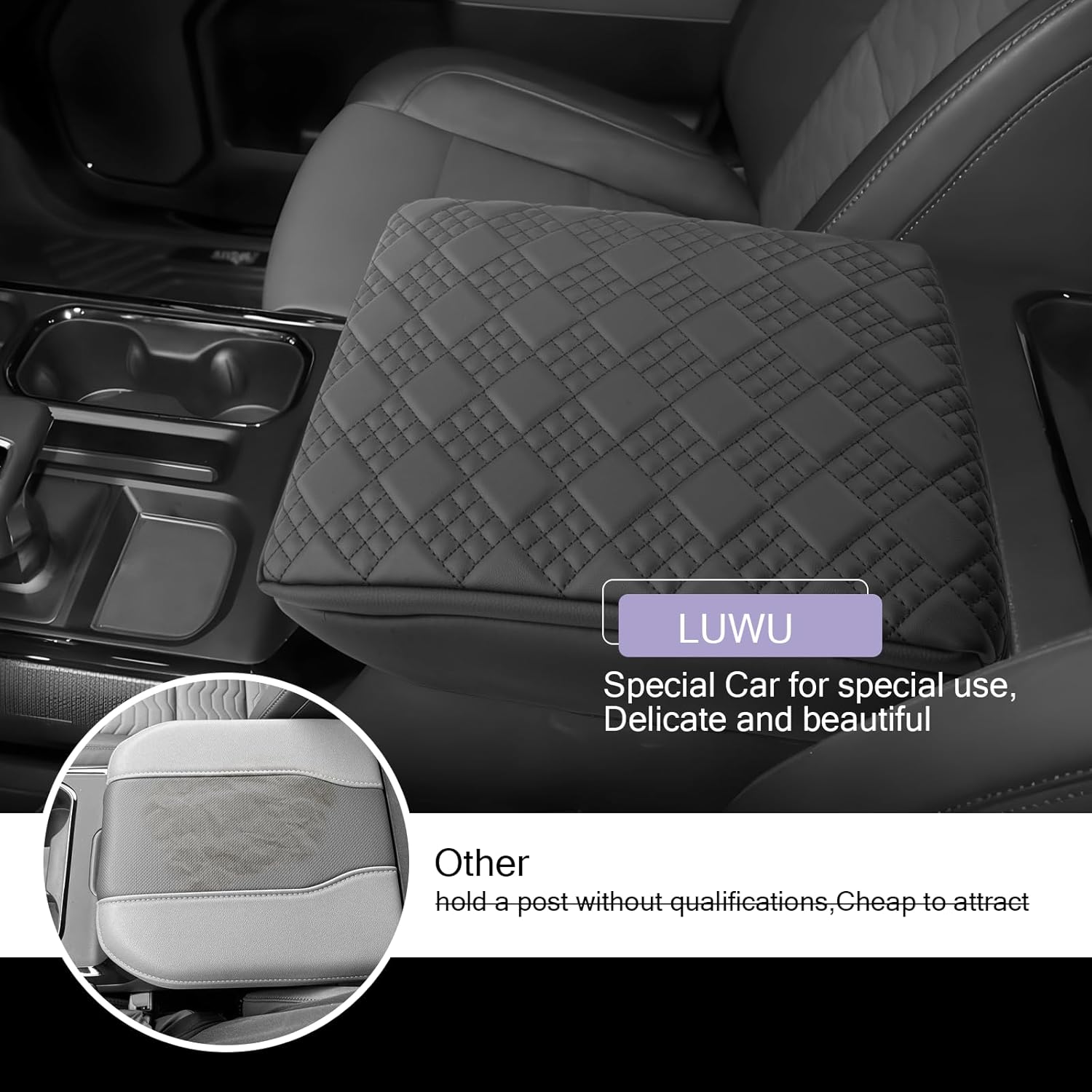 For Chevy Silverado EV Center Console Armrest Cover 2024 2025+
