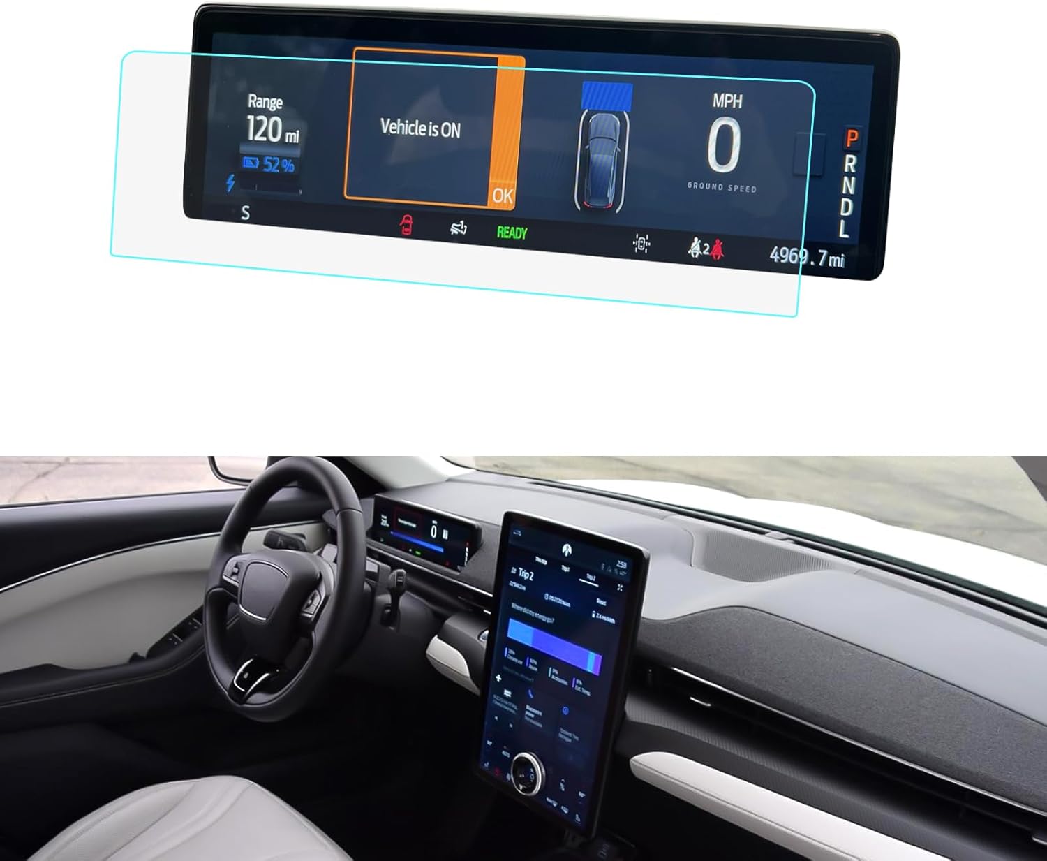 For Ford Mustang Mach-E 10.2" Infotainment System Screen Protector 2021+