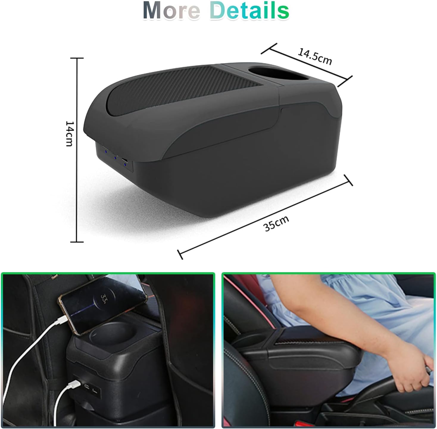 For VW UP/ Seat MII/ Skoda Citigo Centre Console Armrest Box 2013-2022