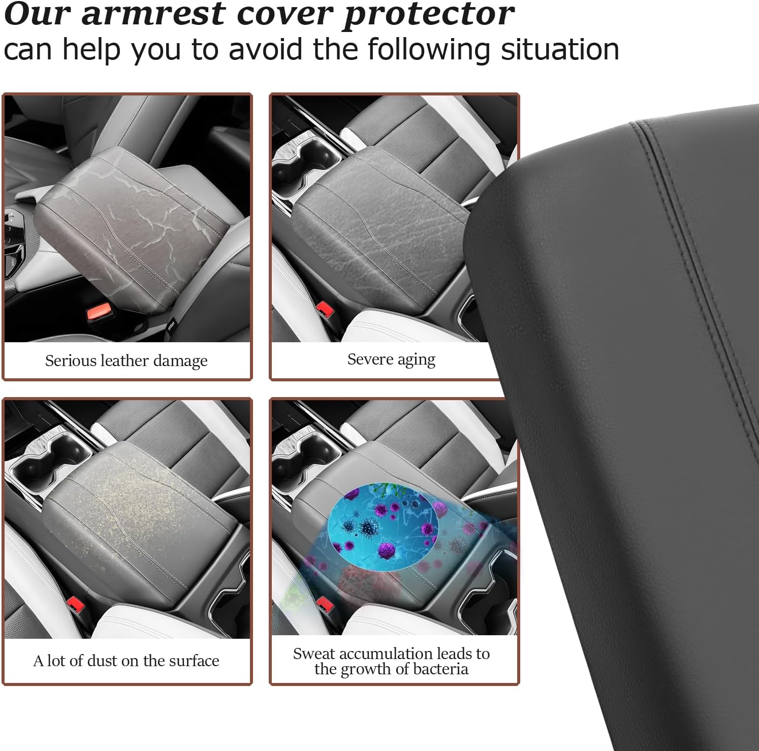 For Chevy Silverado EV Center Console Armrest Cover 2024 2025+