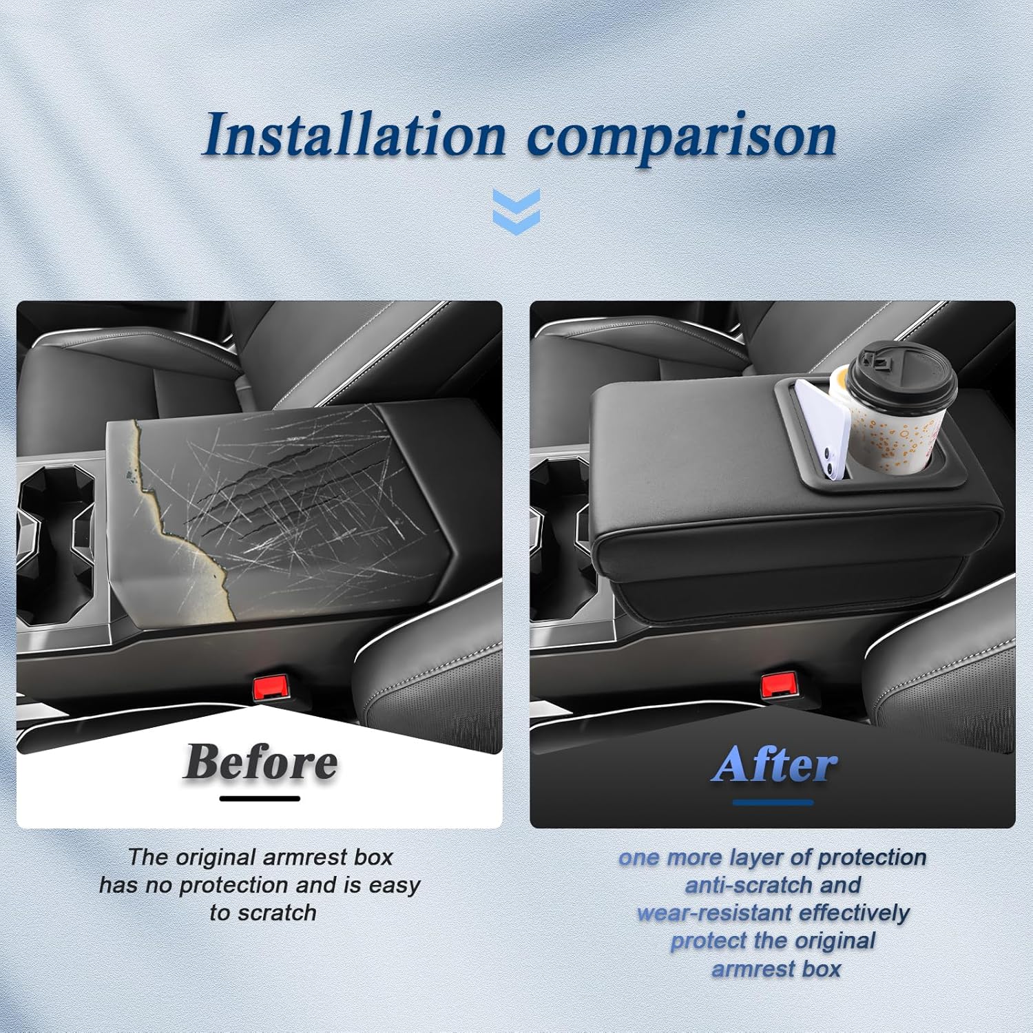 For Tesla Cybertruck Center Console Armrest Cover 2024 2025+