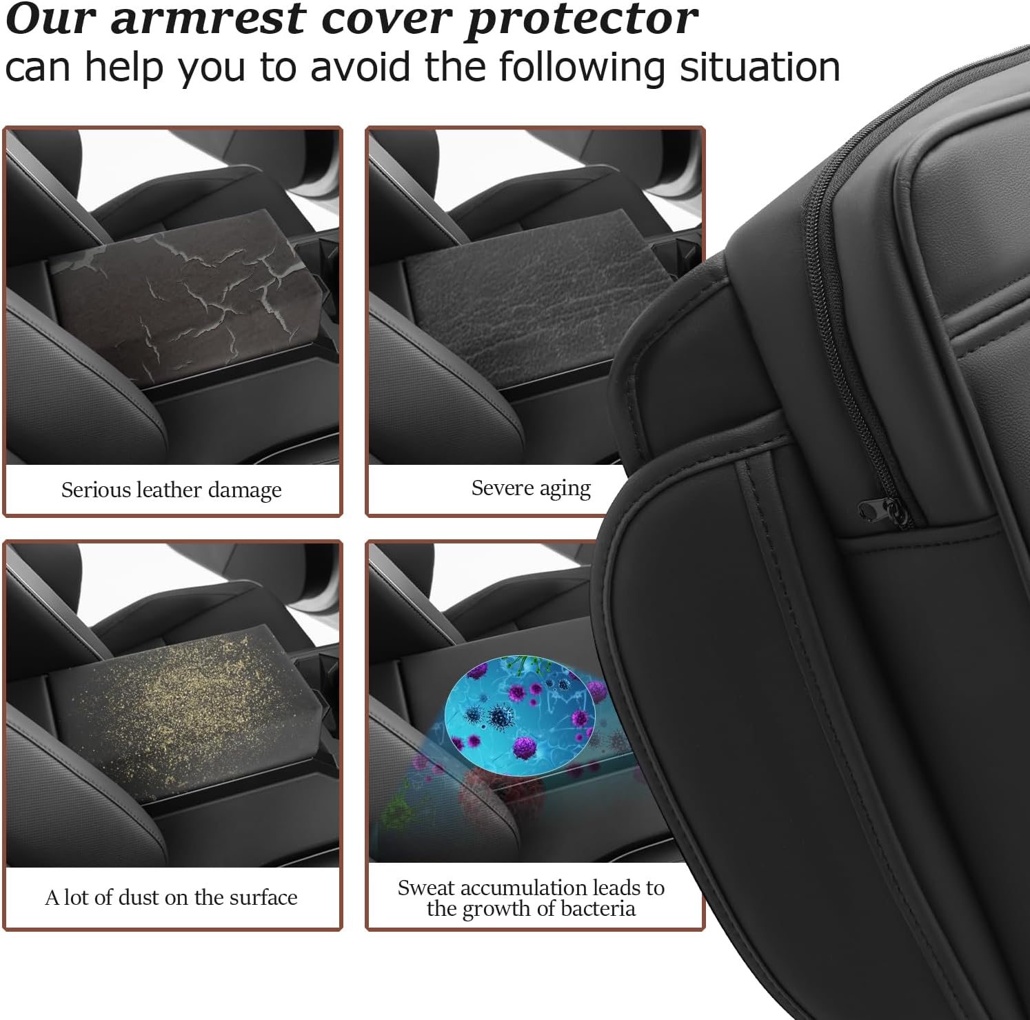 For Tesla Cybertruck Center Console Armrest Cover 2024 2025+