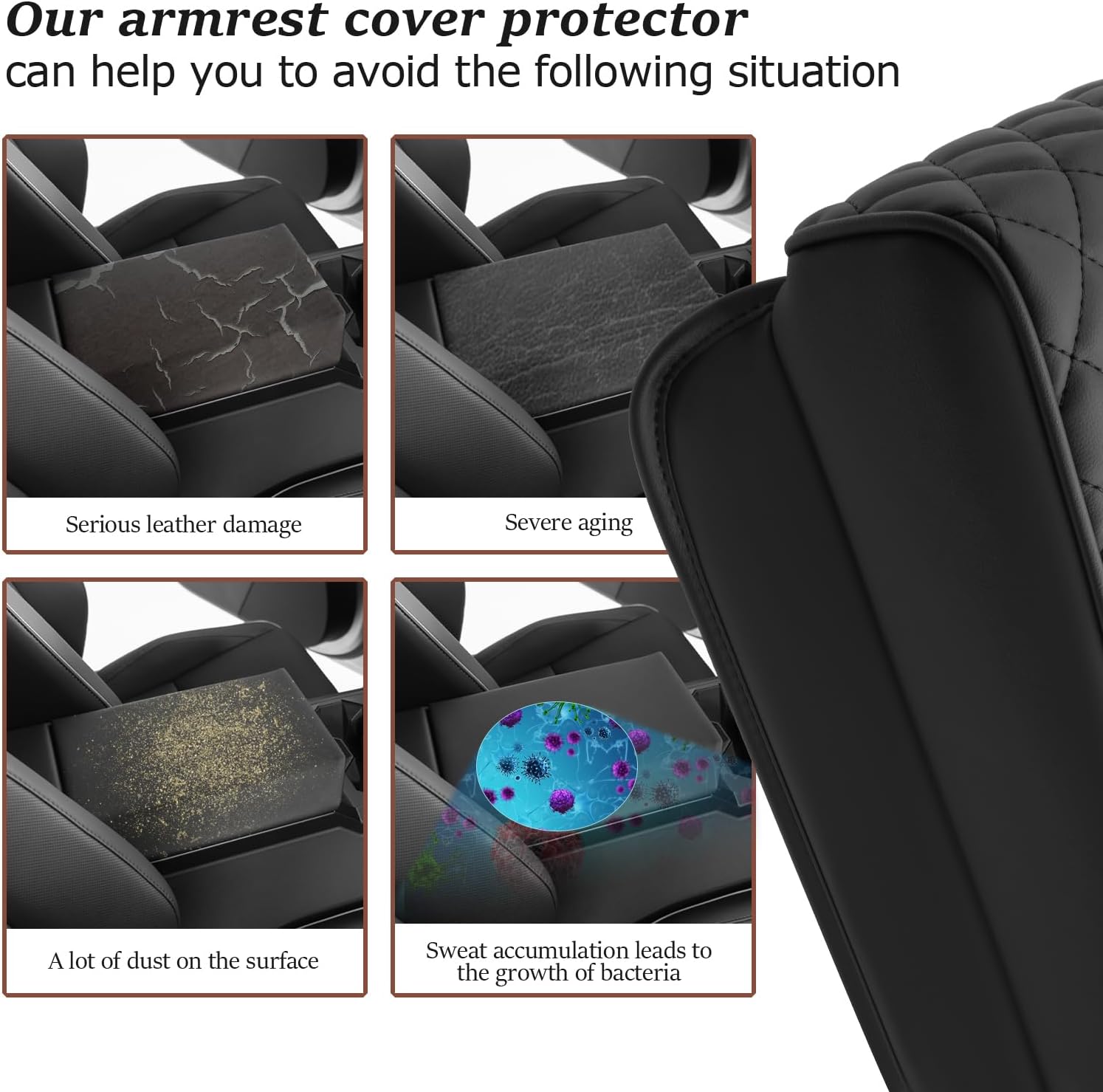 For Tesla Cybertruck Center Console Armrest Cover 2024 2025+