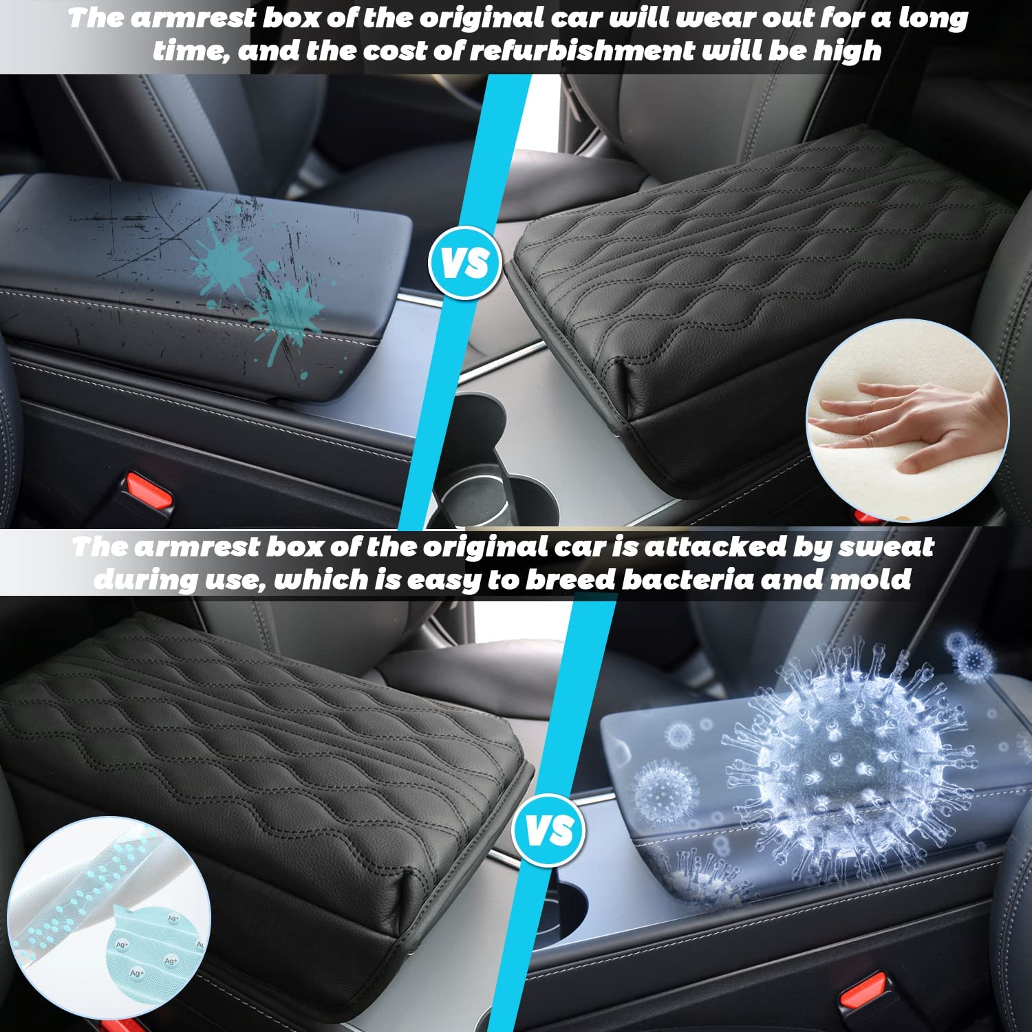 Tesla Model 3 Model Y Armrest Cover 2018+ - LFOTPP Car Accessories