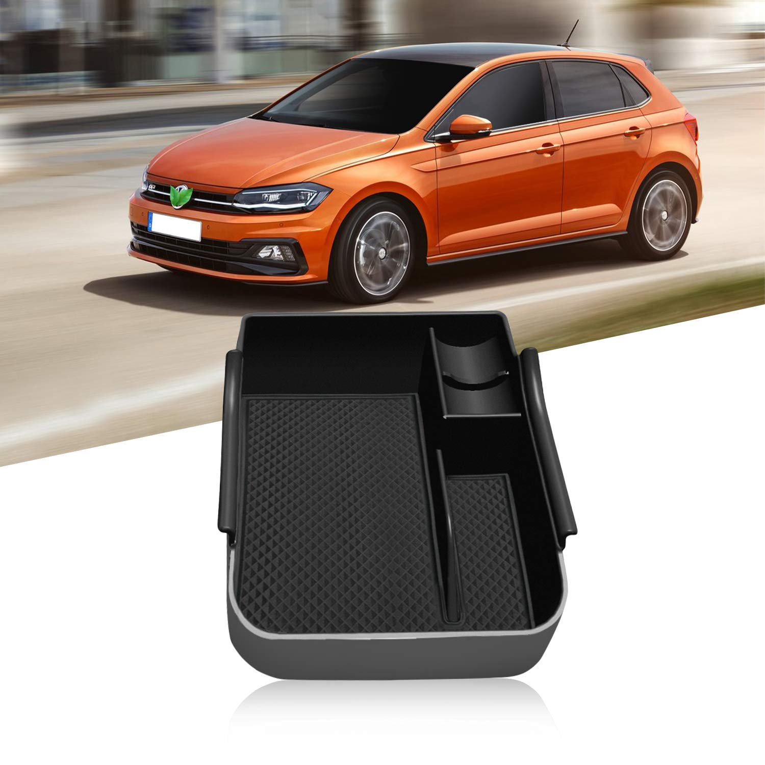 VW Polo MK6 Center Armrest Storage Tray 2018+ - LFOTPP Car Accessories