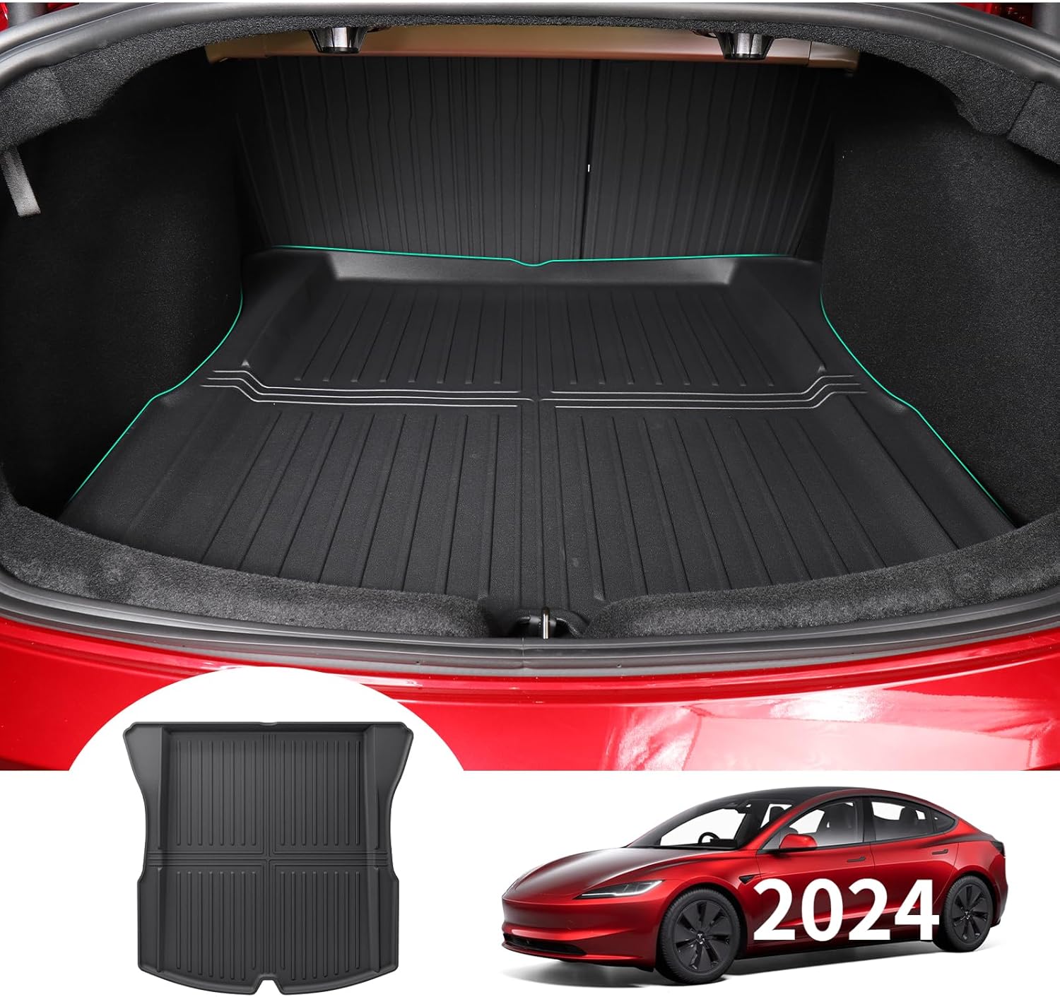 For Tesla Model 3 Original 3D Scanning TPE All-Weather Mats 2024+