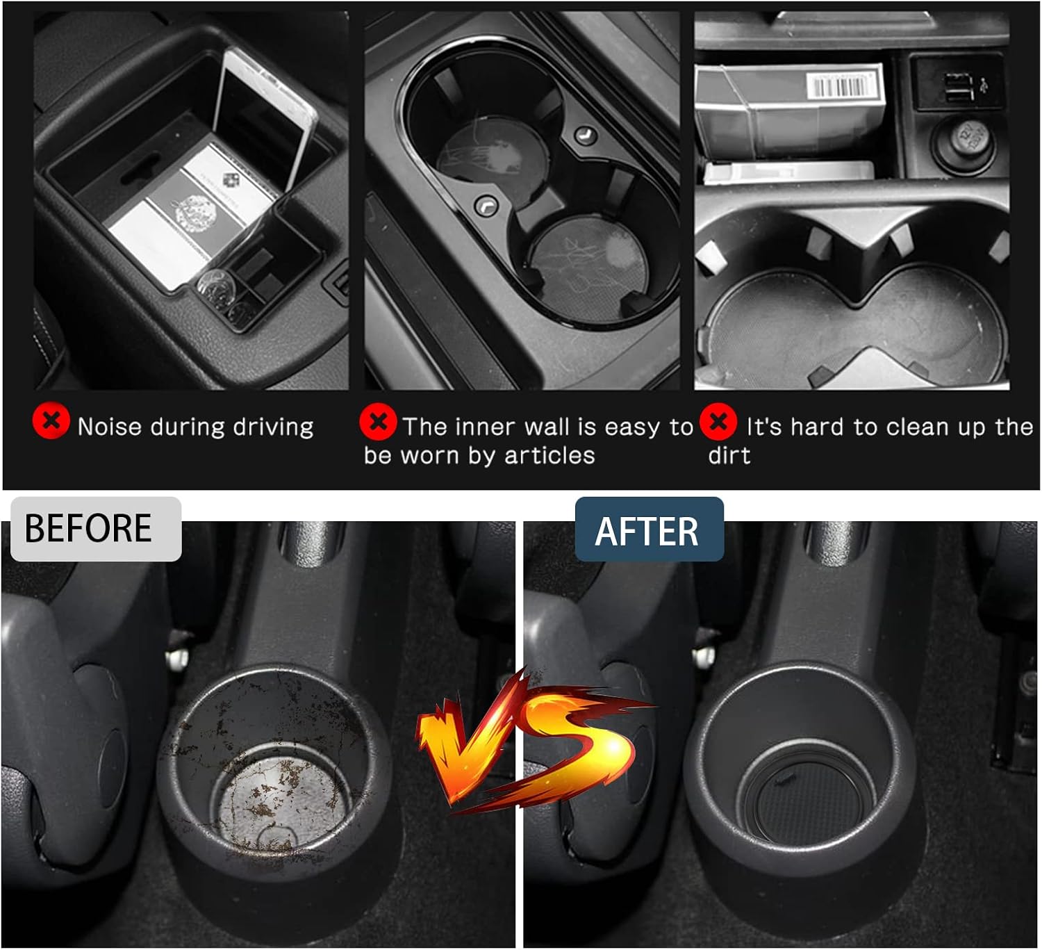 For VW UP GTI/ Seat MII/ Skoda Citigo Door Slot Mat 2013+